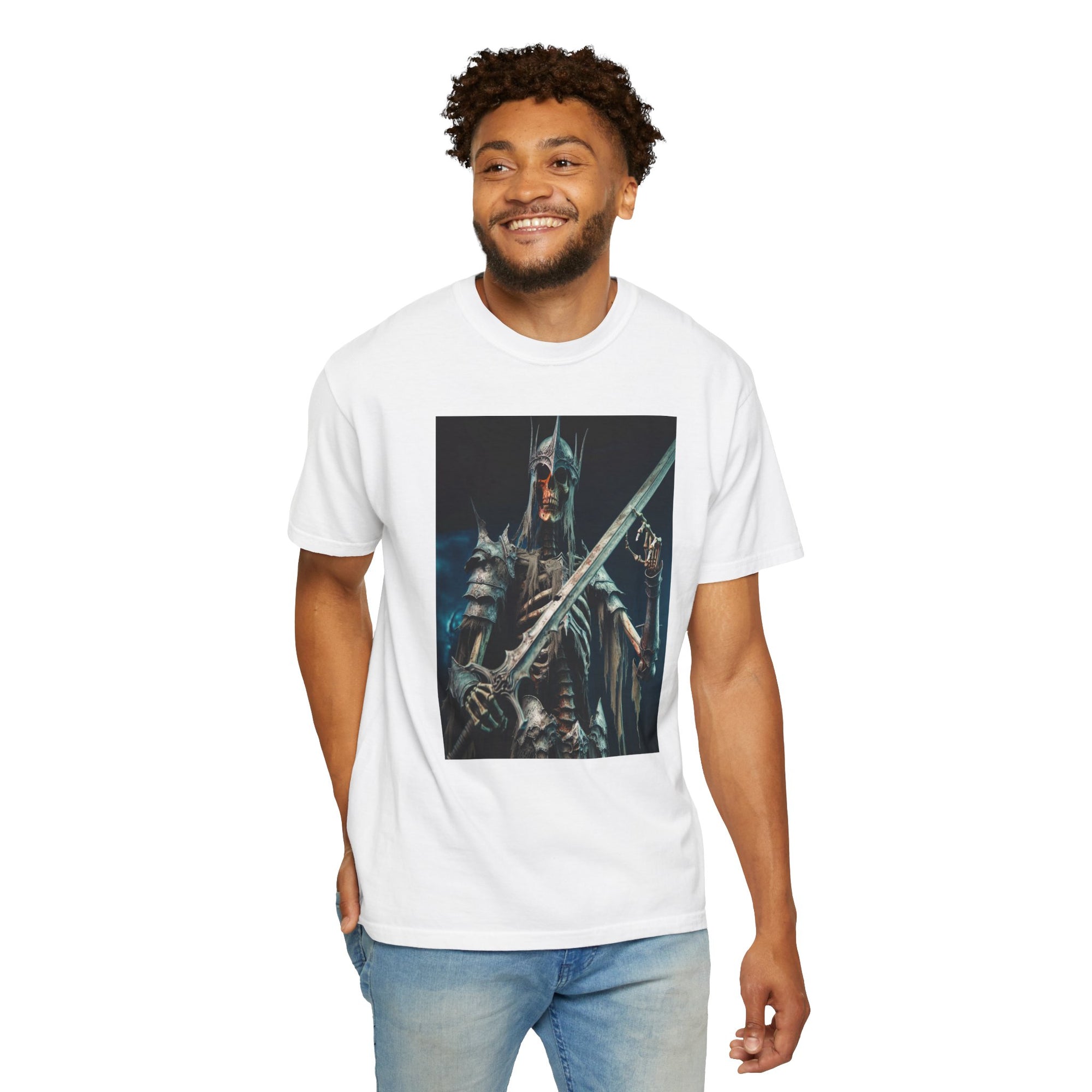 Unisex Skeletal Warrior Graphic Printed T-shirt