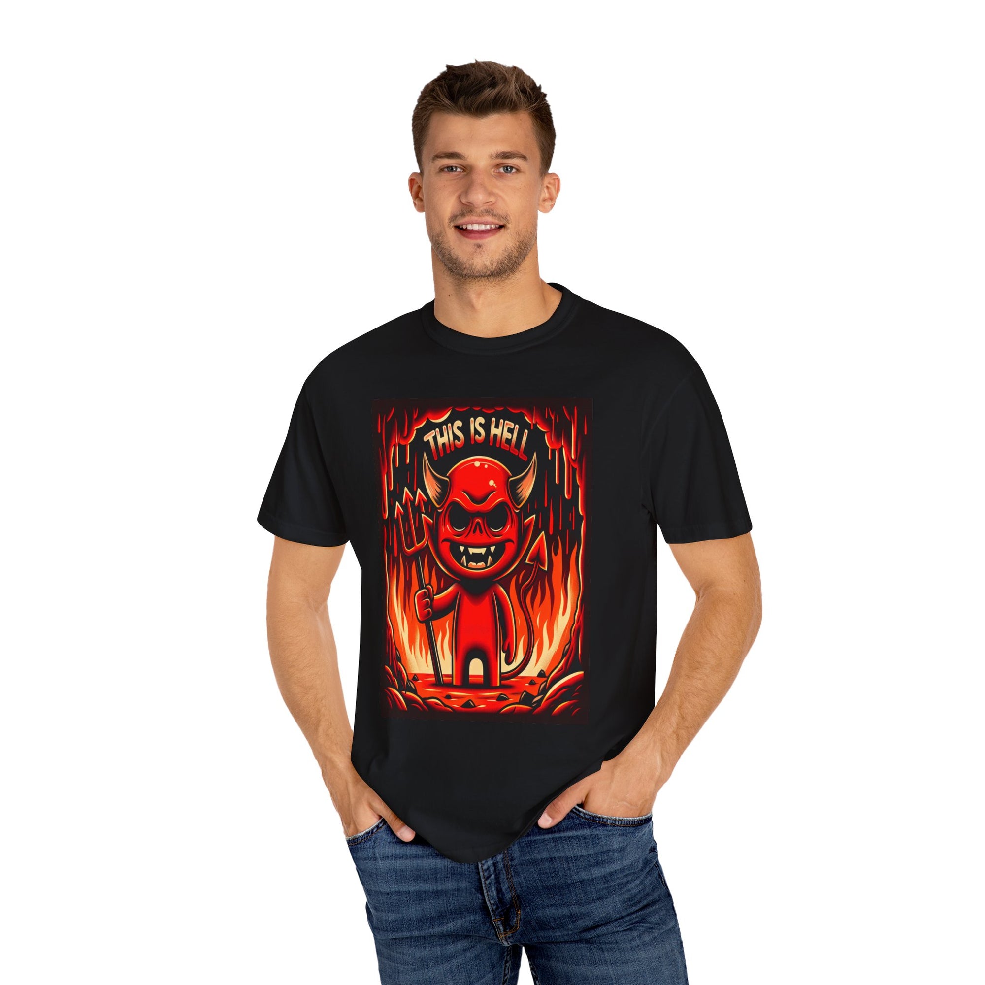 Unisex This is Hell Graphic Printed T-shirt