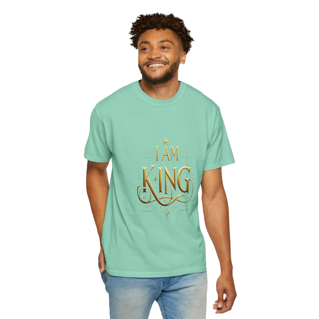 Unisex Garment-Dyed I Am King T-shirt
