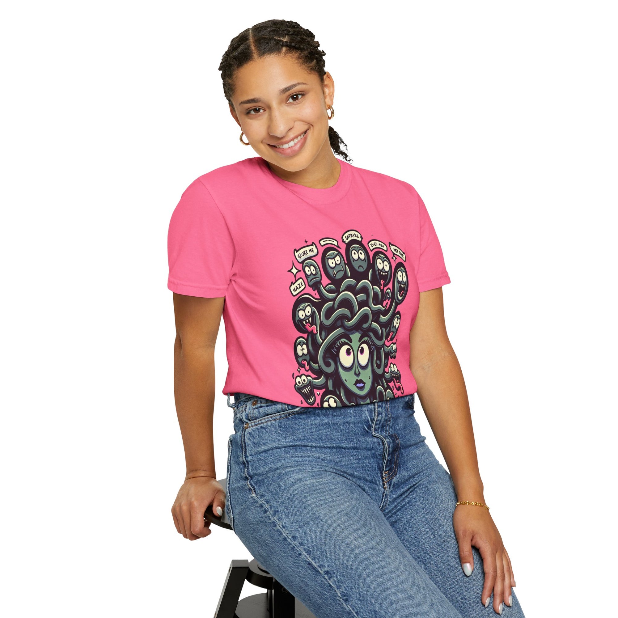 Unisex Medusa Graphic Printed T-shirt