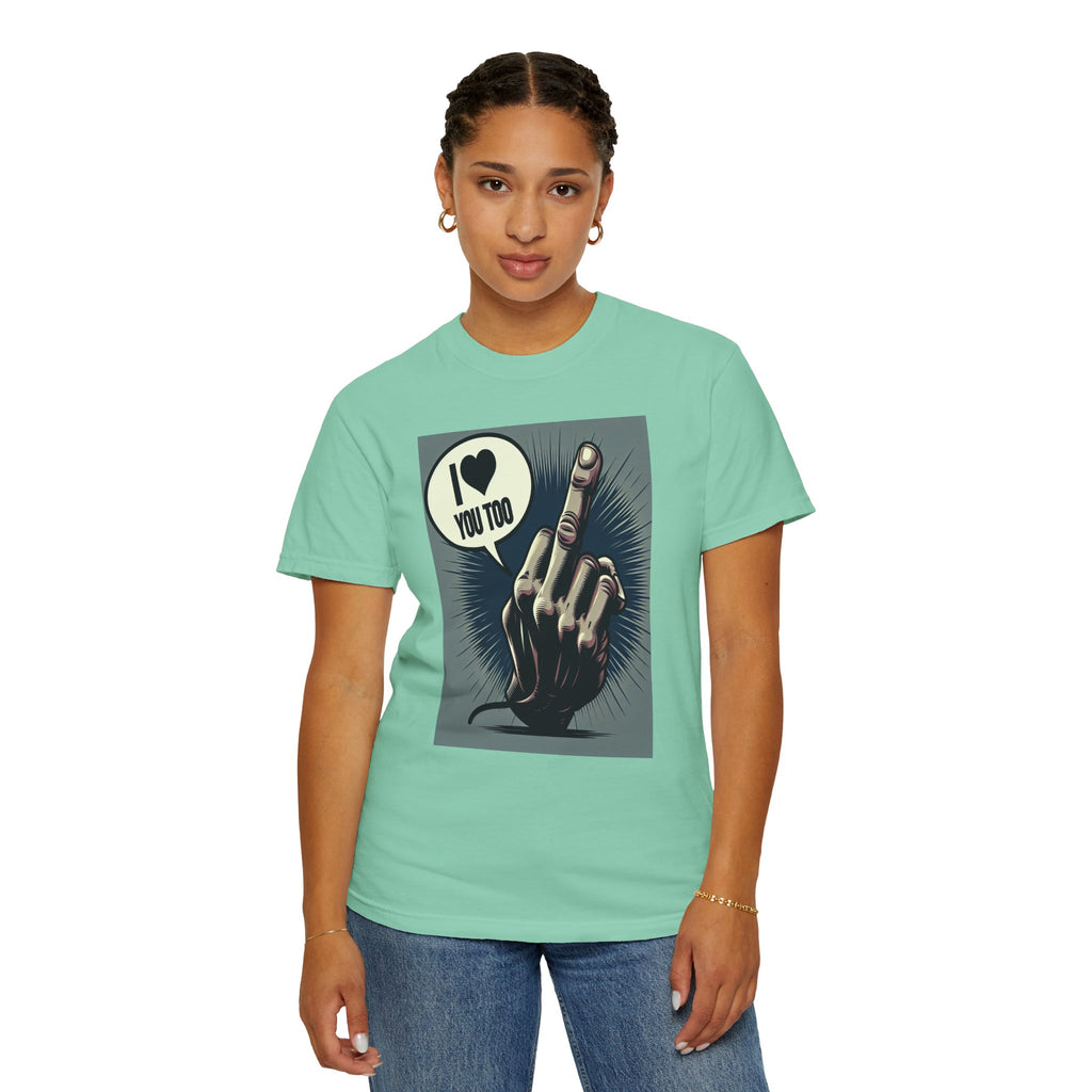 Unisex Flip the Bird Graphic Printed T-shirt