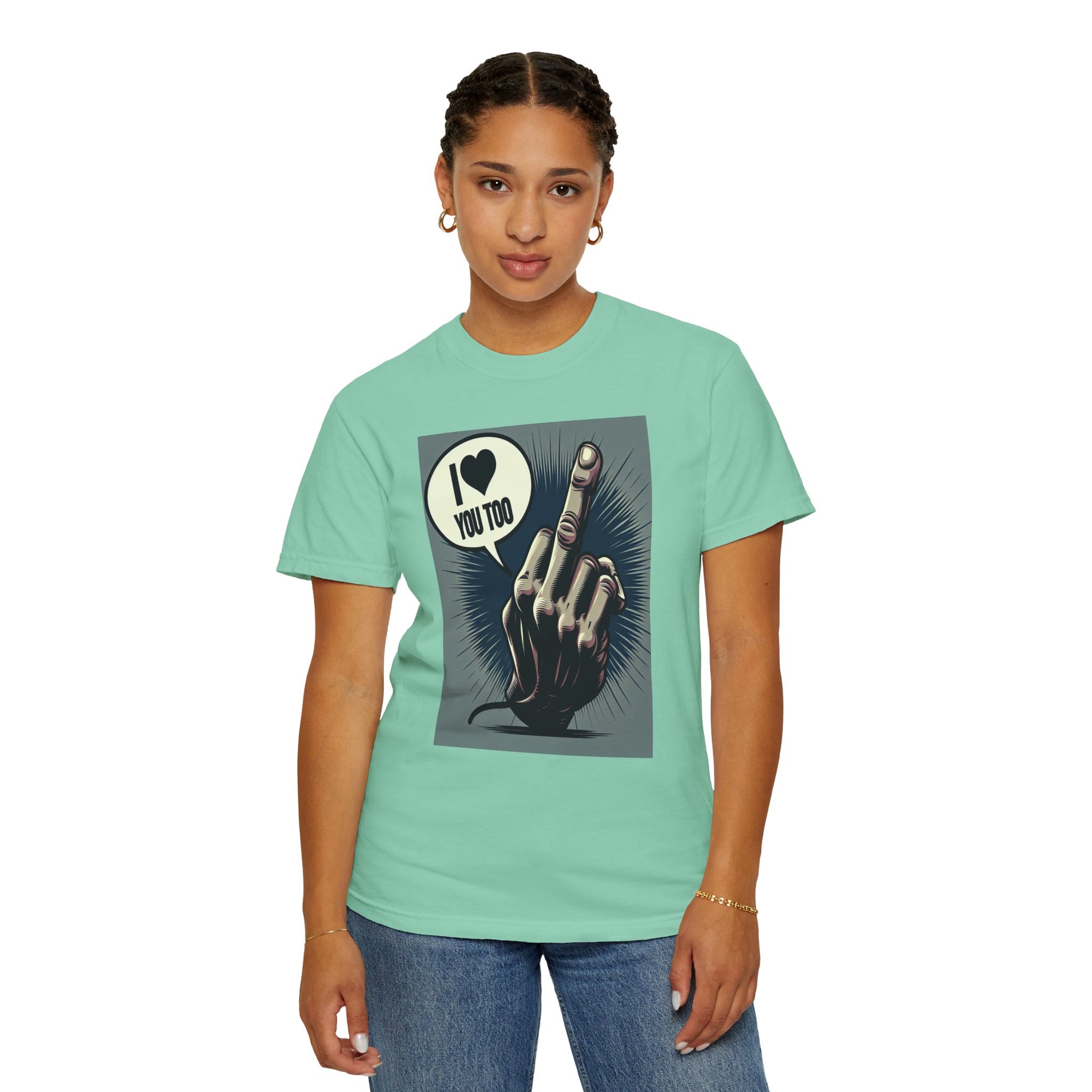 Unisex Flip the Bird Graphic Printed T-shirt