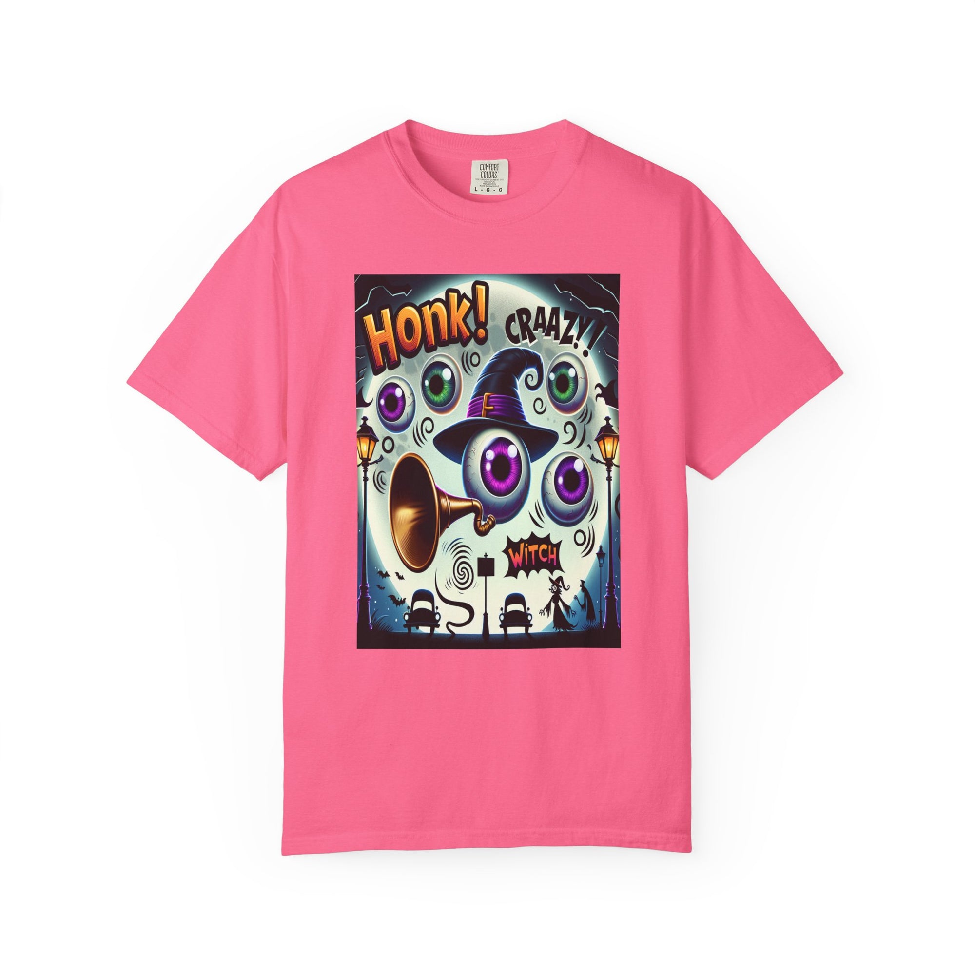 Unisex Crazy Witch Graphic Printed T-shirt