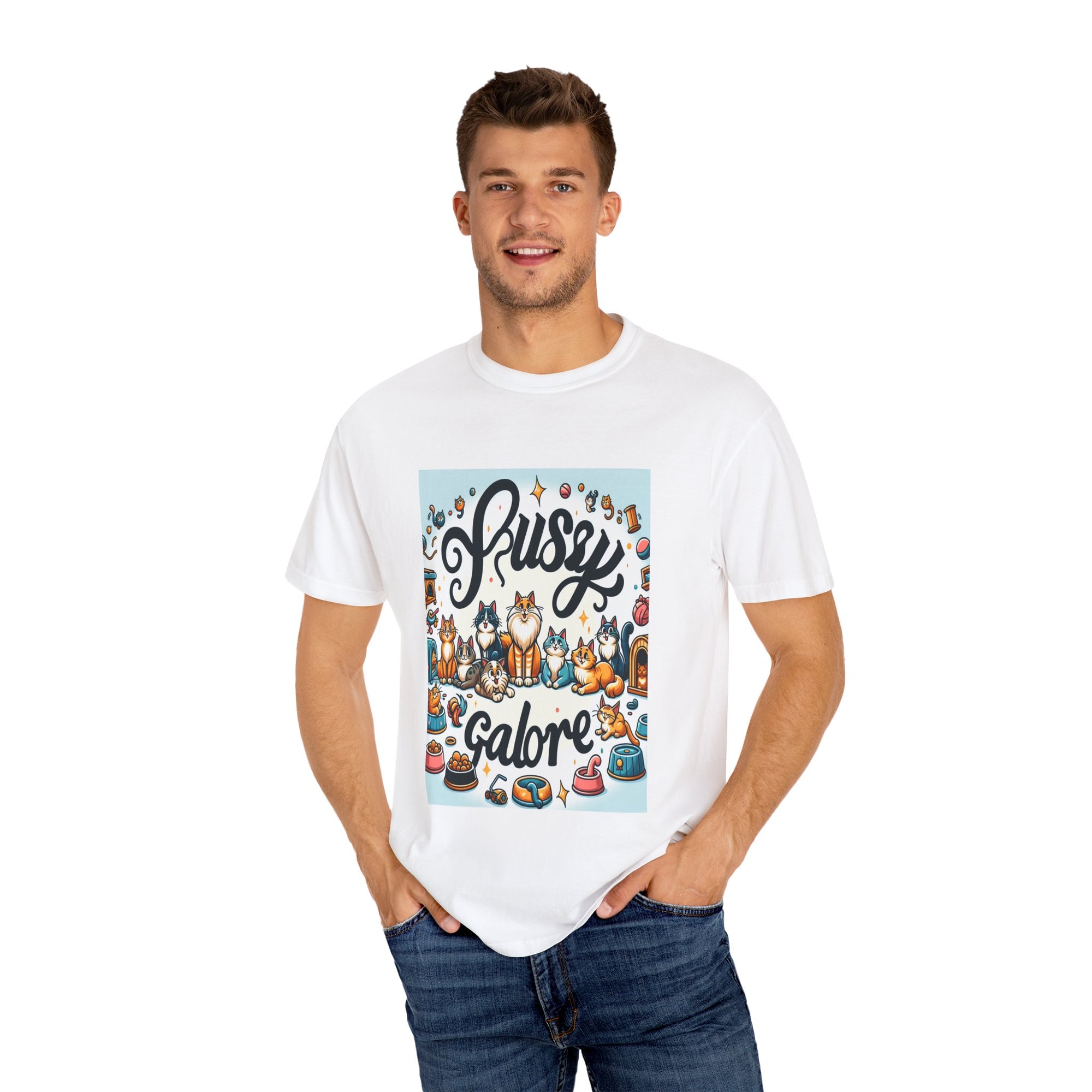 Unisex Pussy Galore Graphic Printed T-shirt