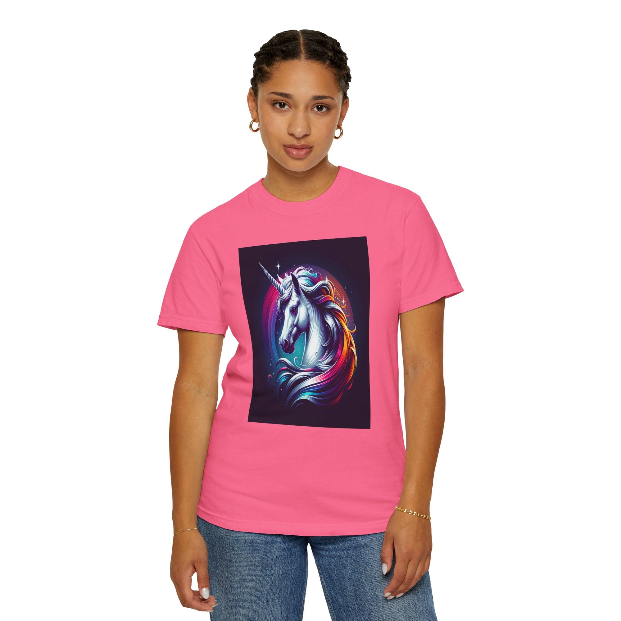 Unisex Unicorn Head Graphic Printed T-shirt