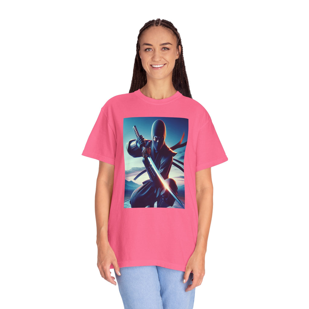Unisex Ninja Crouch Graphic Printed T-shirt