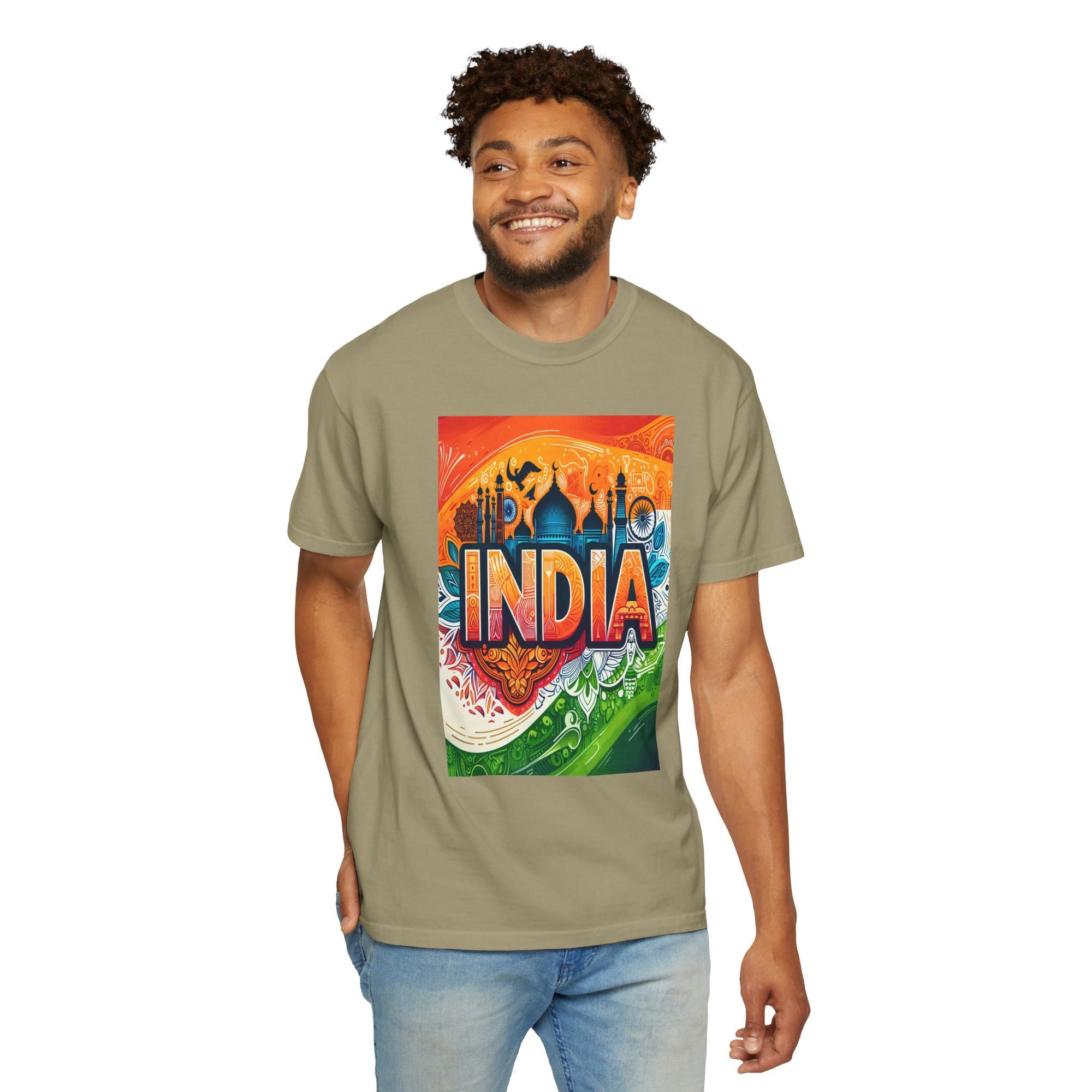 Unisex India Printed T-shirt