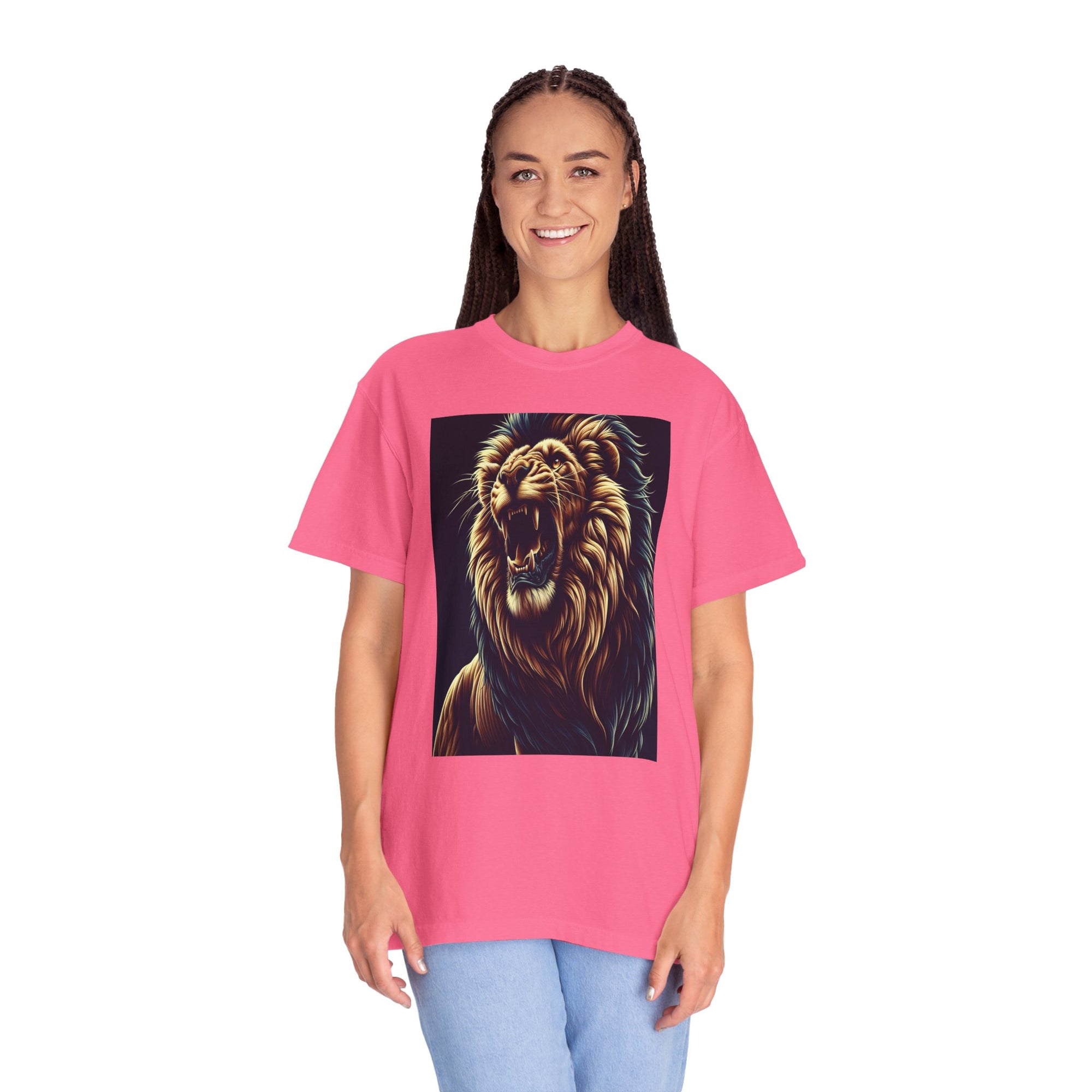 Unisex Lion Printed T-shirt