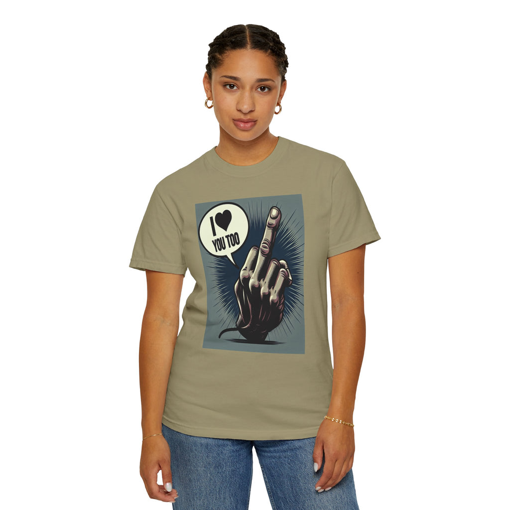 Unisex Flip the Bird Graphic Printed T-shirt