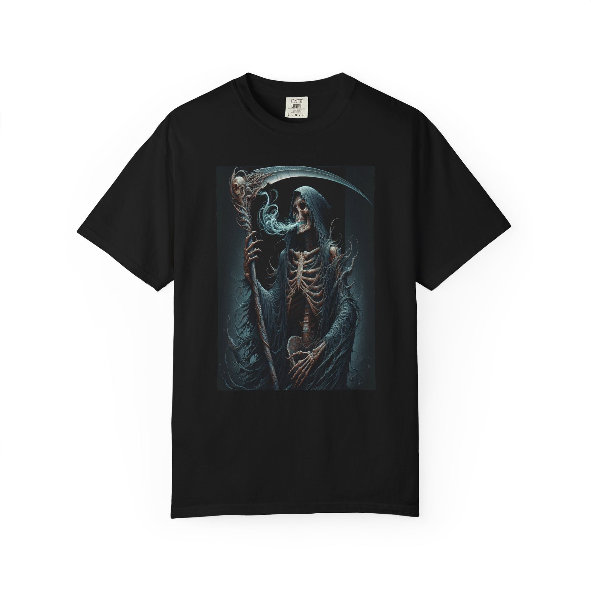 Unisex Reaper with Sickle Graphic Printed T-shirt
