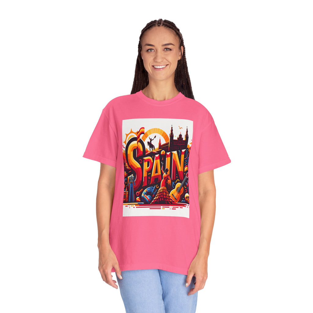 Unisex Spain Printed T-shirt