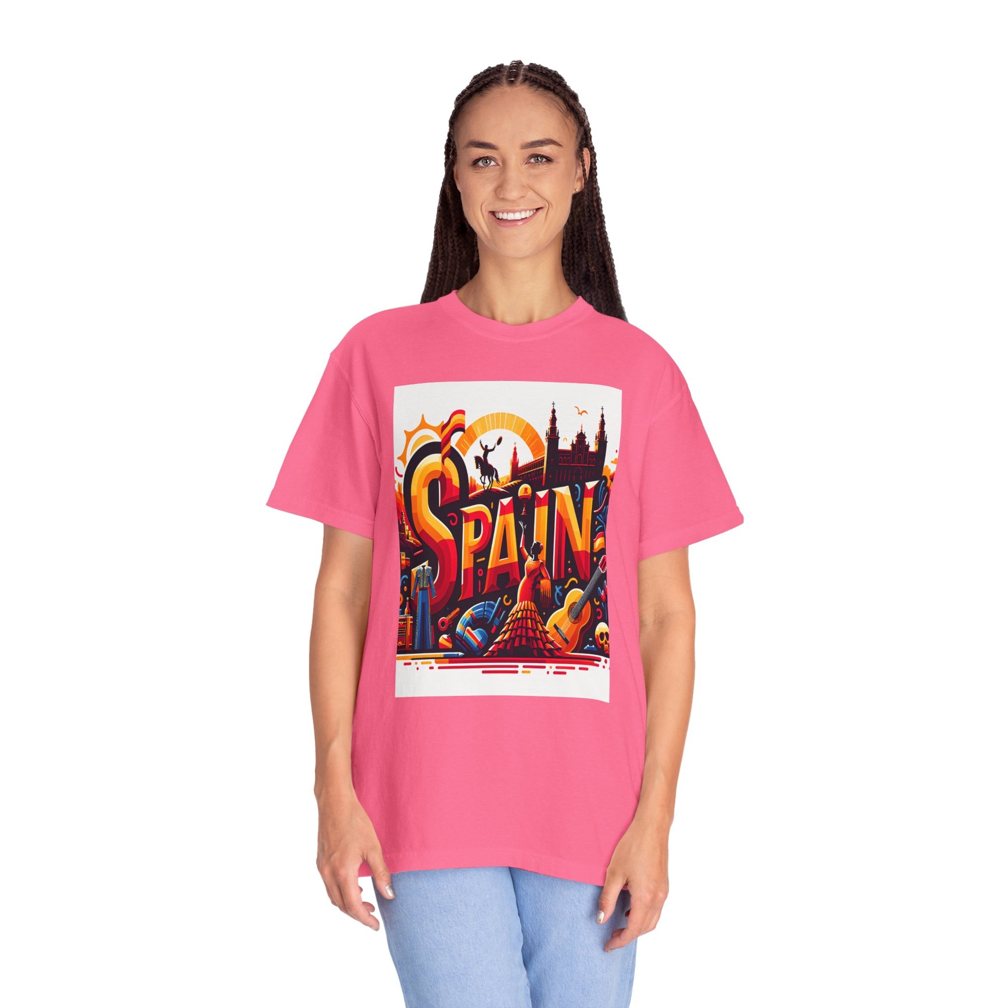 Unisex Spain Printed T-shirt