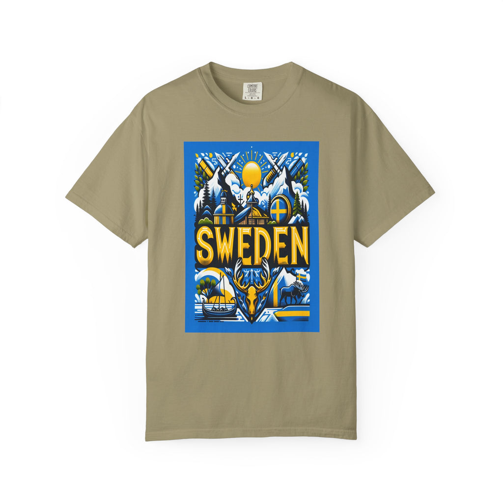 Unisex Sweden Printed T-shirt