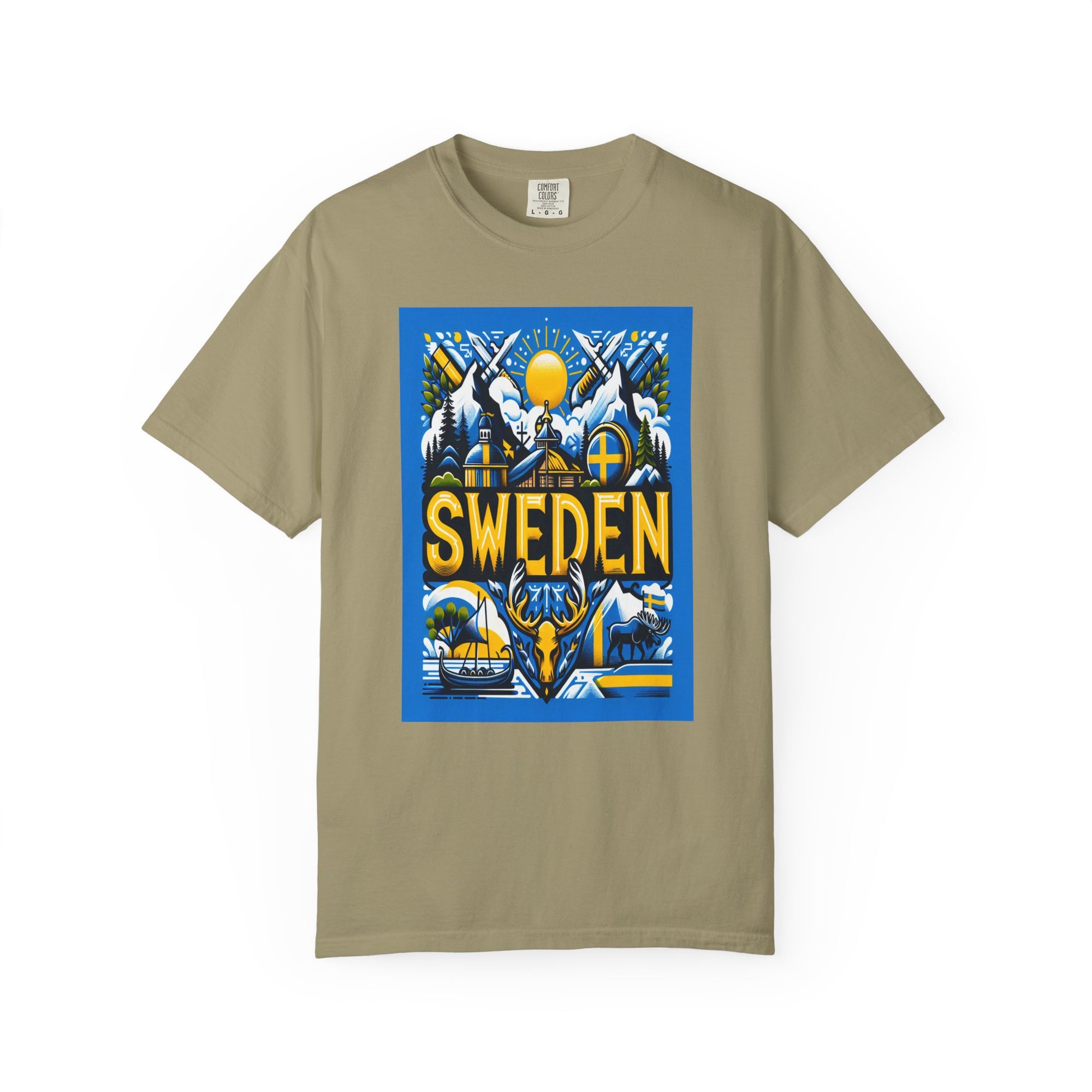 Unisex Sweden Printed T-shirt