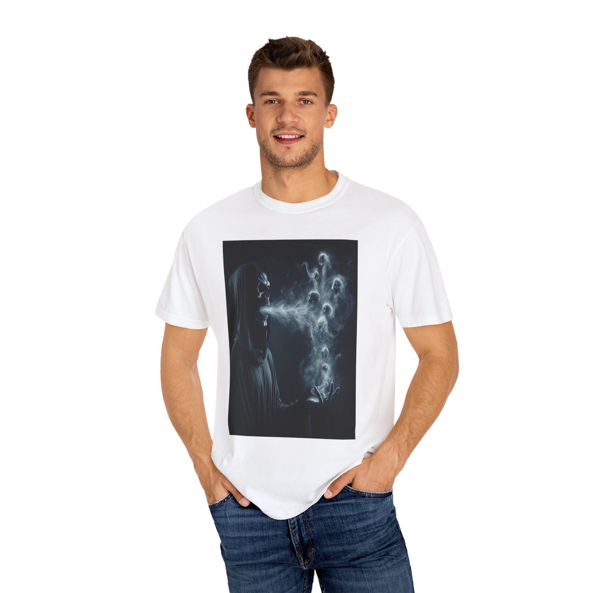 Unisex Grim Reaper Souls Graphic Printed T-shirt