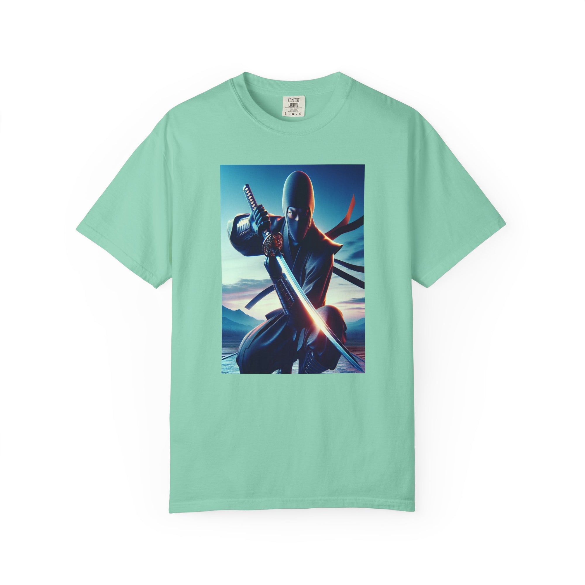Unisex Ninja Crouch Graphic Printed T-shirt