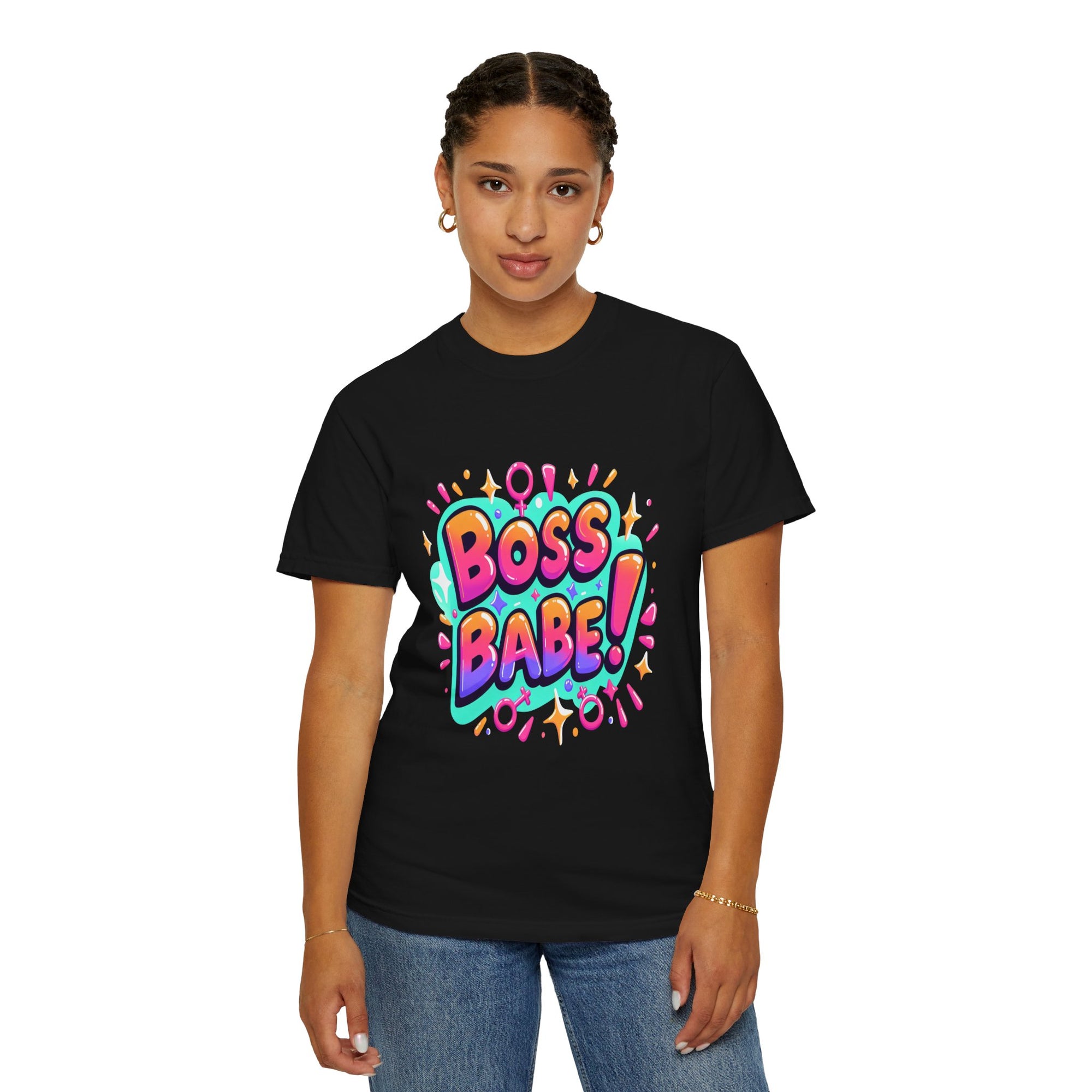 Unisex Garment-Dyed Boss Babe T-shirt