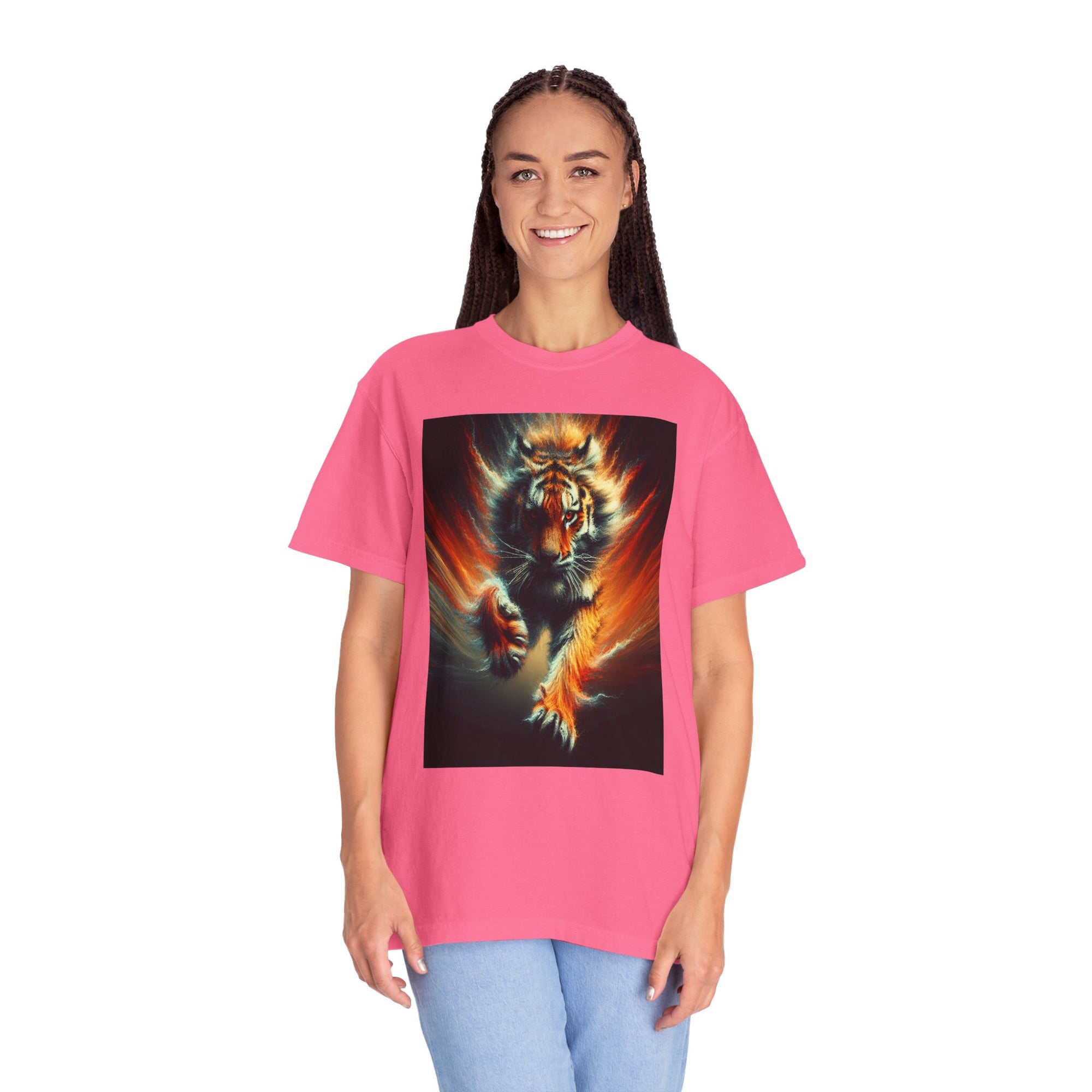 Unisex Tiger Graphic Printed T-shirt