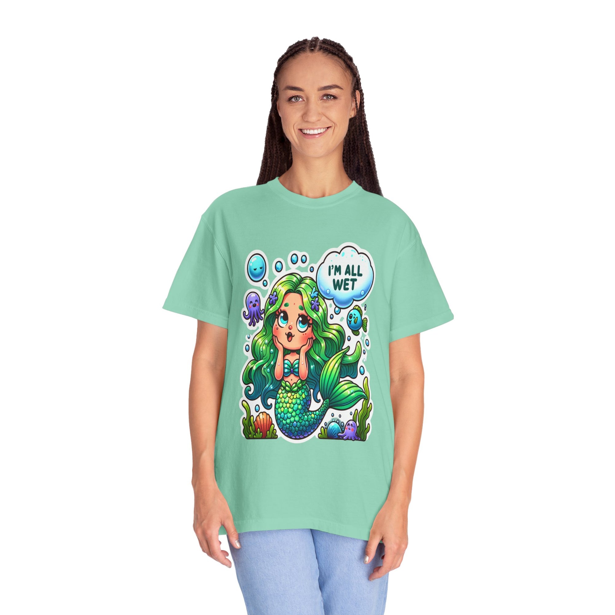 Unisex Garment-Dyed Mermaid T-shirt