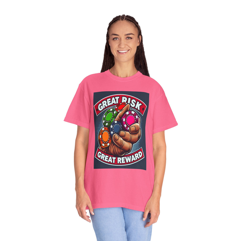 Unisex Gambling Chips Graphic Printed T-shirt
