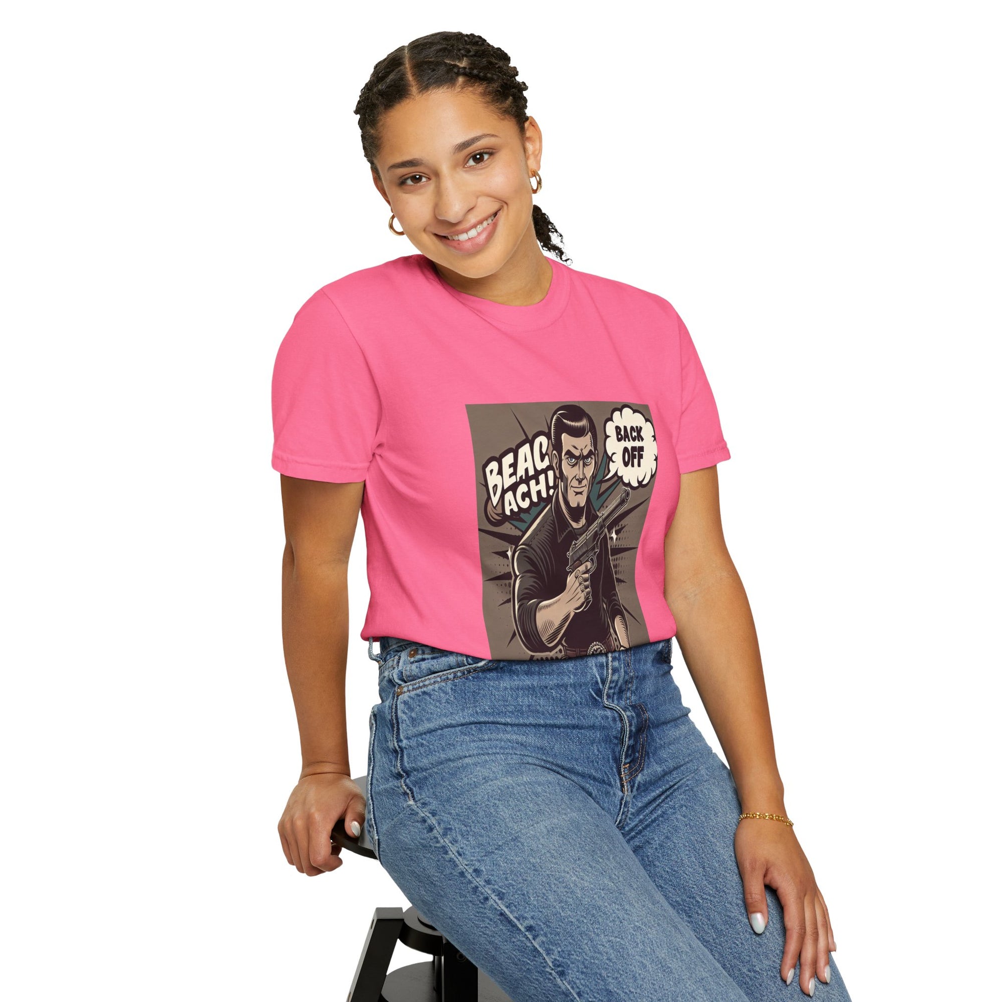 Unisex Back Off Graphic Printed T-shirt