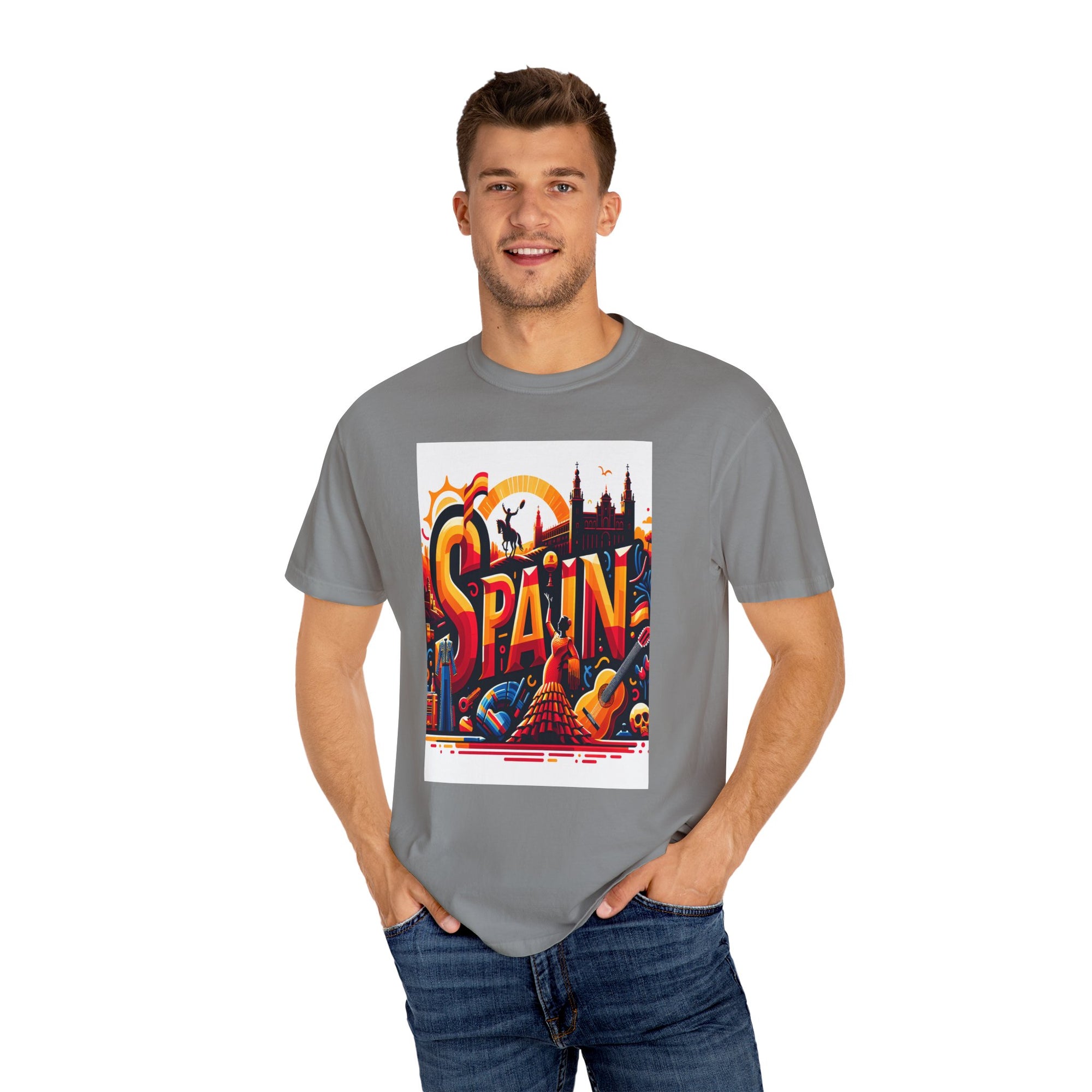 Unisex Spain Printed T-shirt