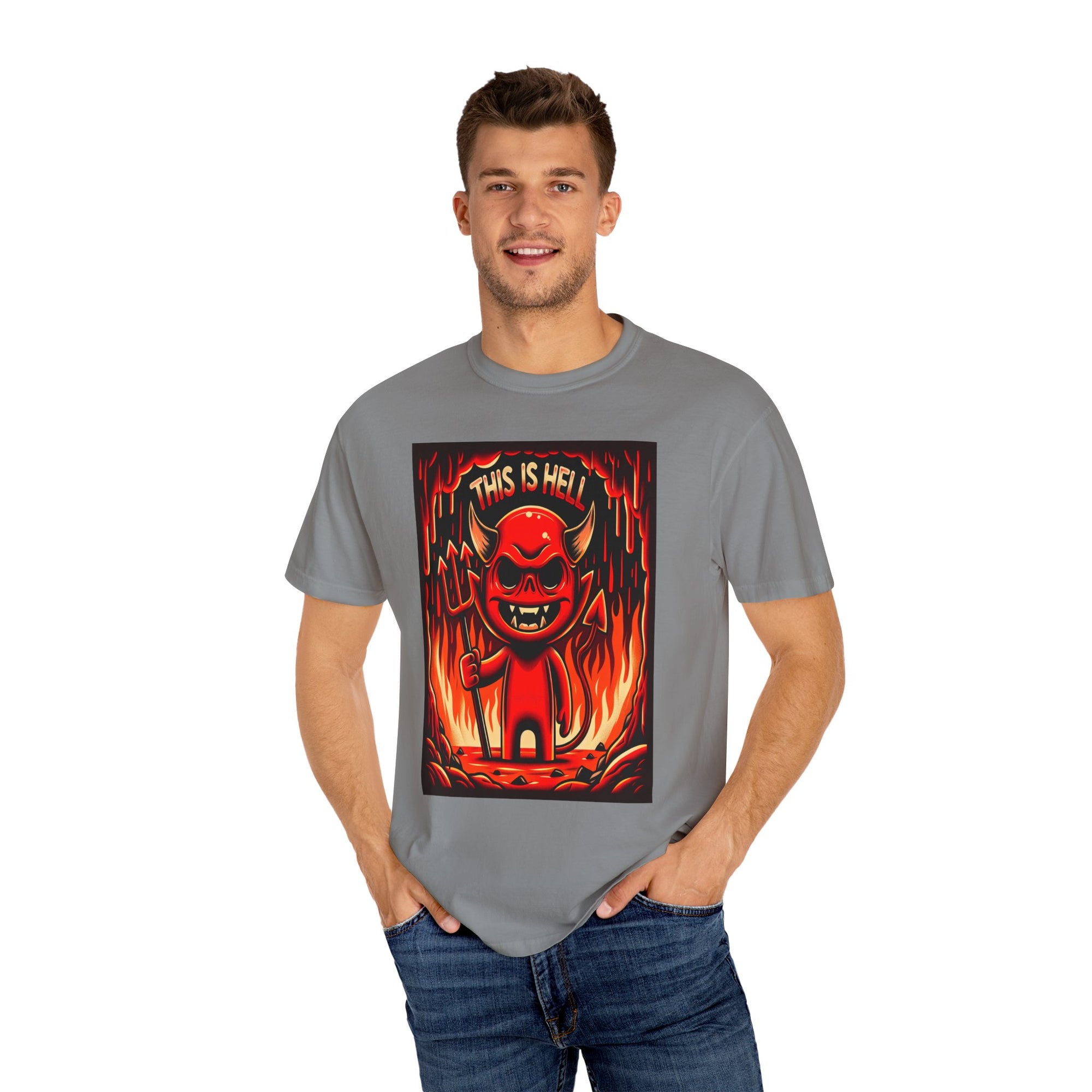 Unisex This is Hell Graphic Printed T-shirt