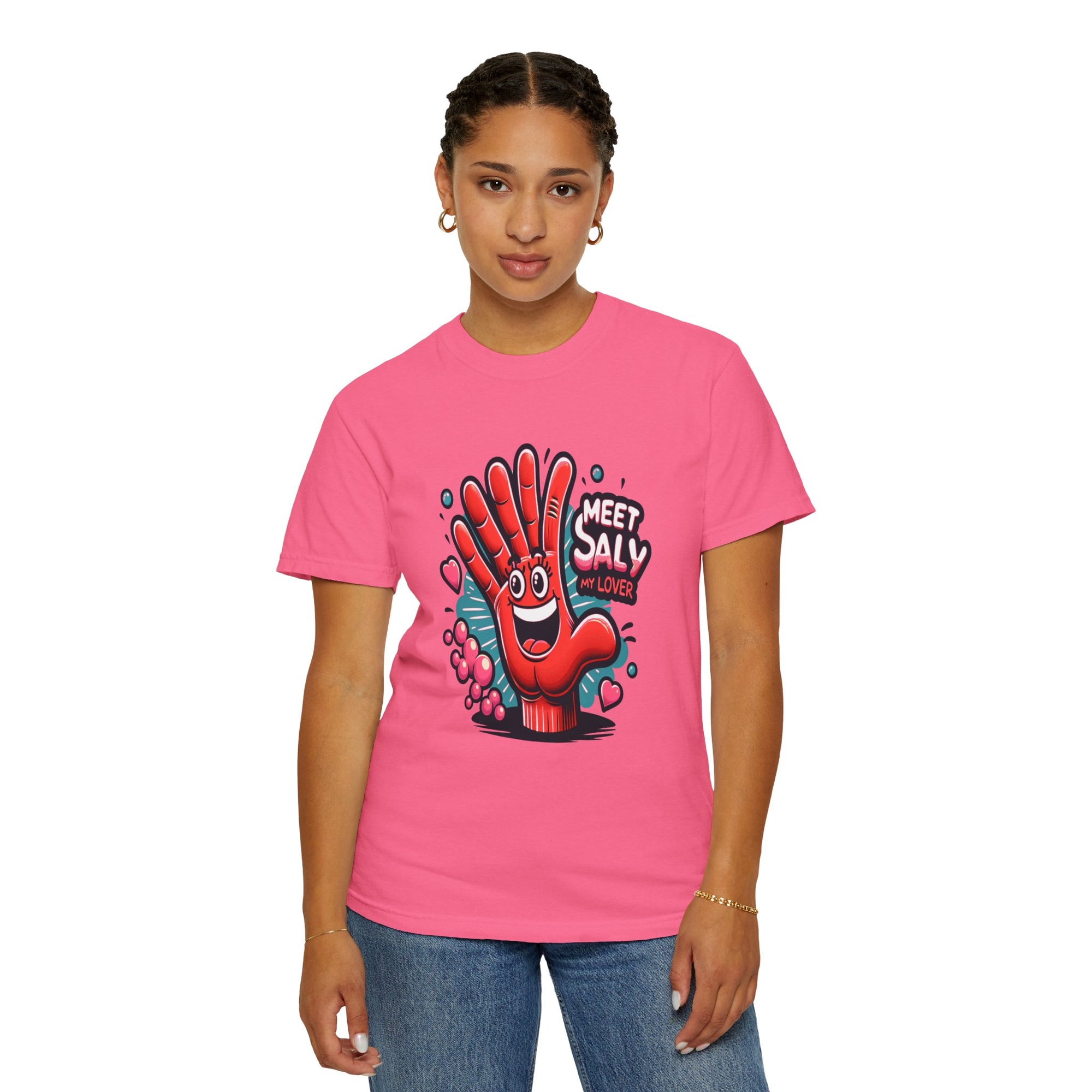 Unisex Funny Hand Graphic Printed T-shirt