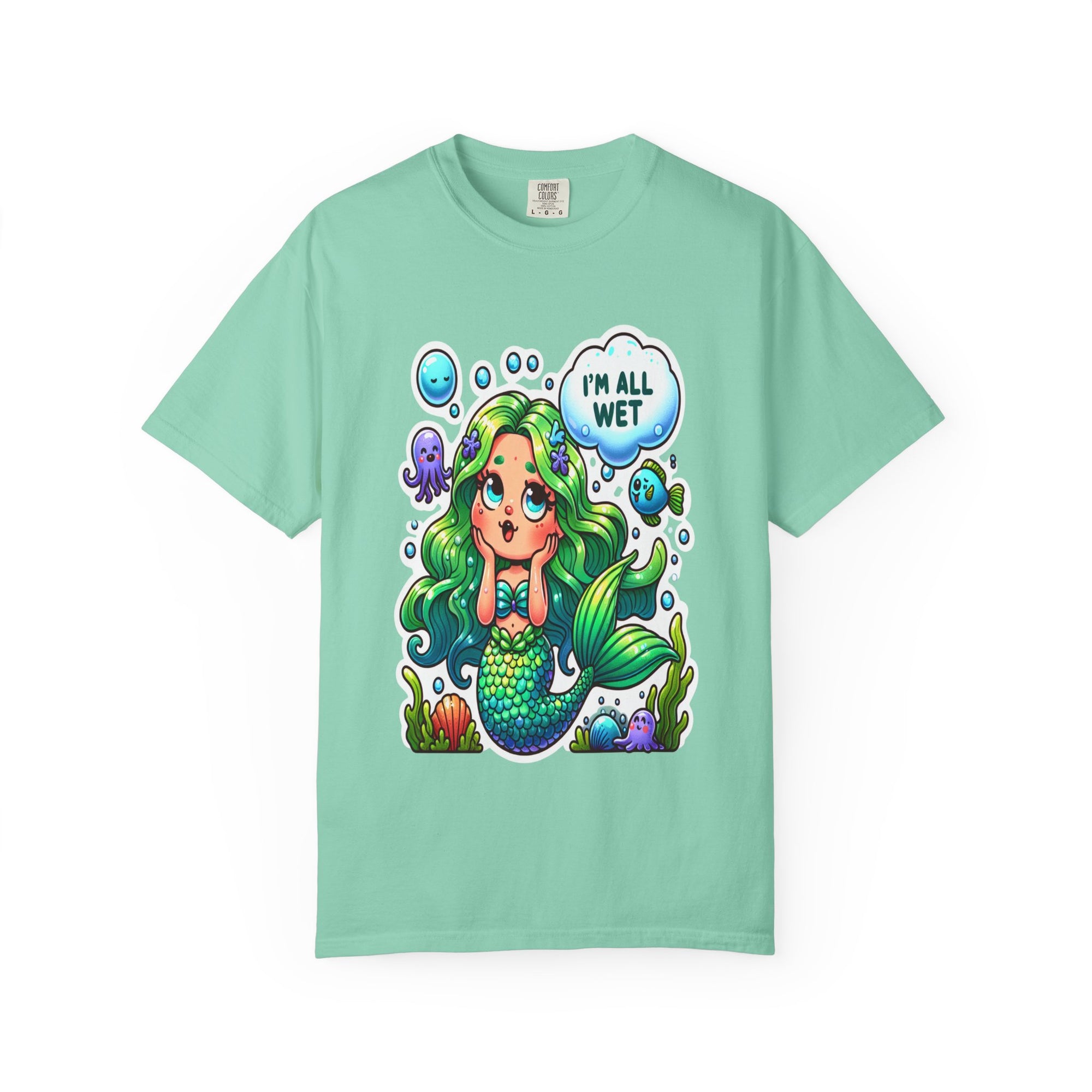 Unisex Garment-Dyed Mermaid T-shirt