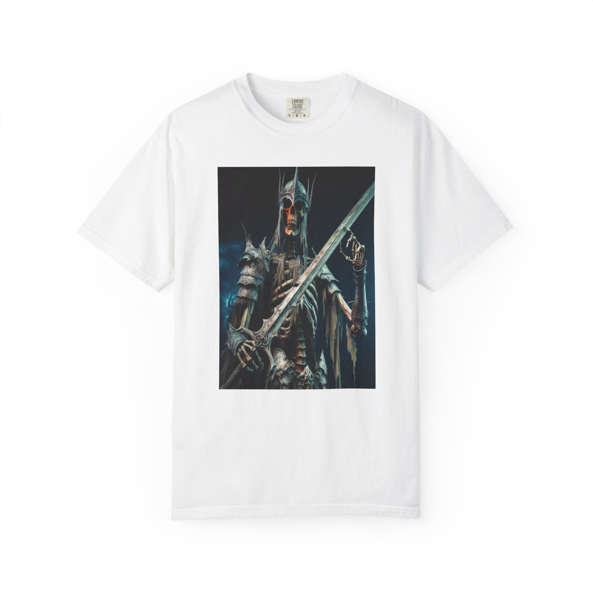 Unisex Skeletal Warrior Graphic Printed T-shirt
