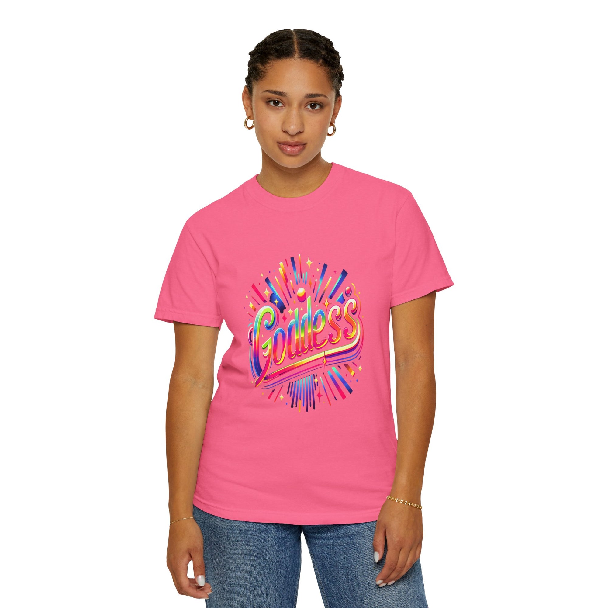 Unisex Garment-Dyed Goddess T-shirt