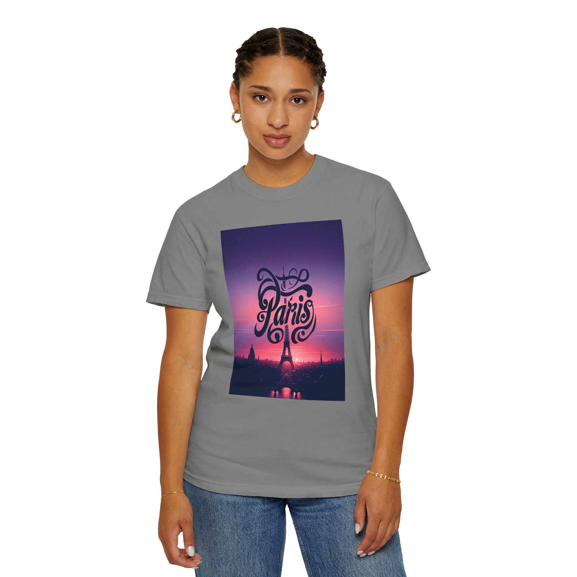 Unisex Paris Printed T-shirt