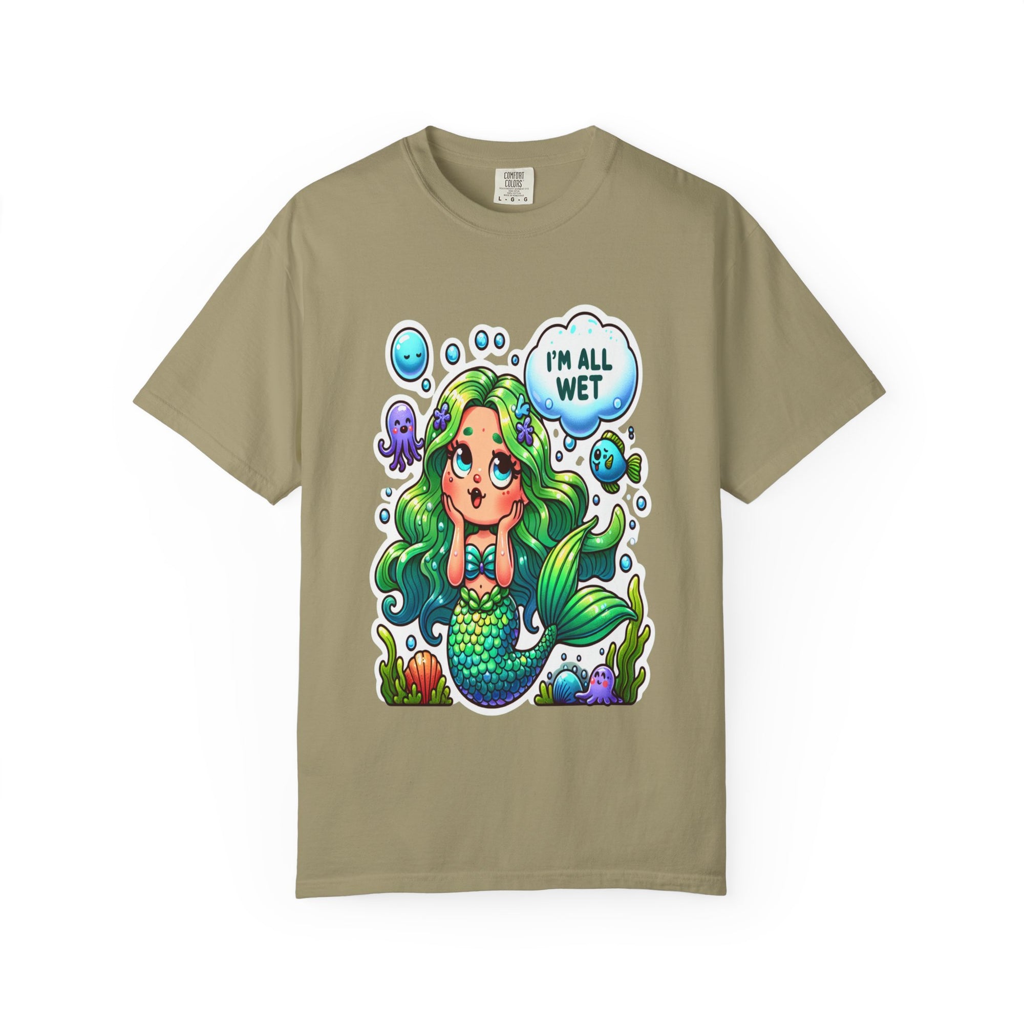 Unisex Garment-Dyed Mermaid T-shirt