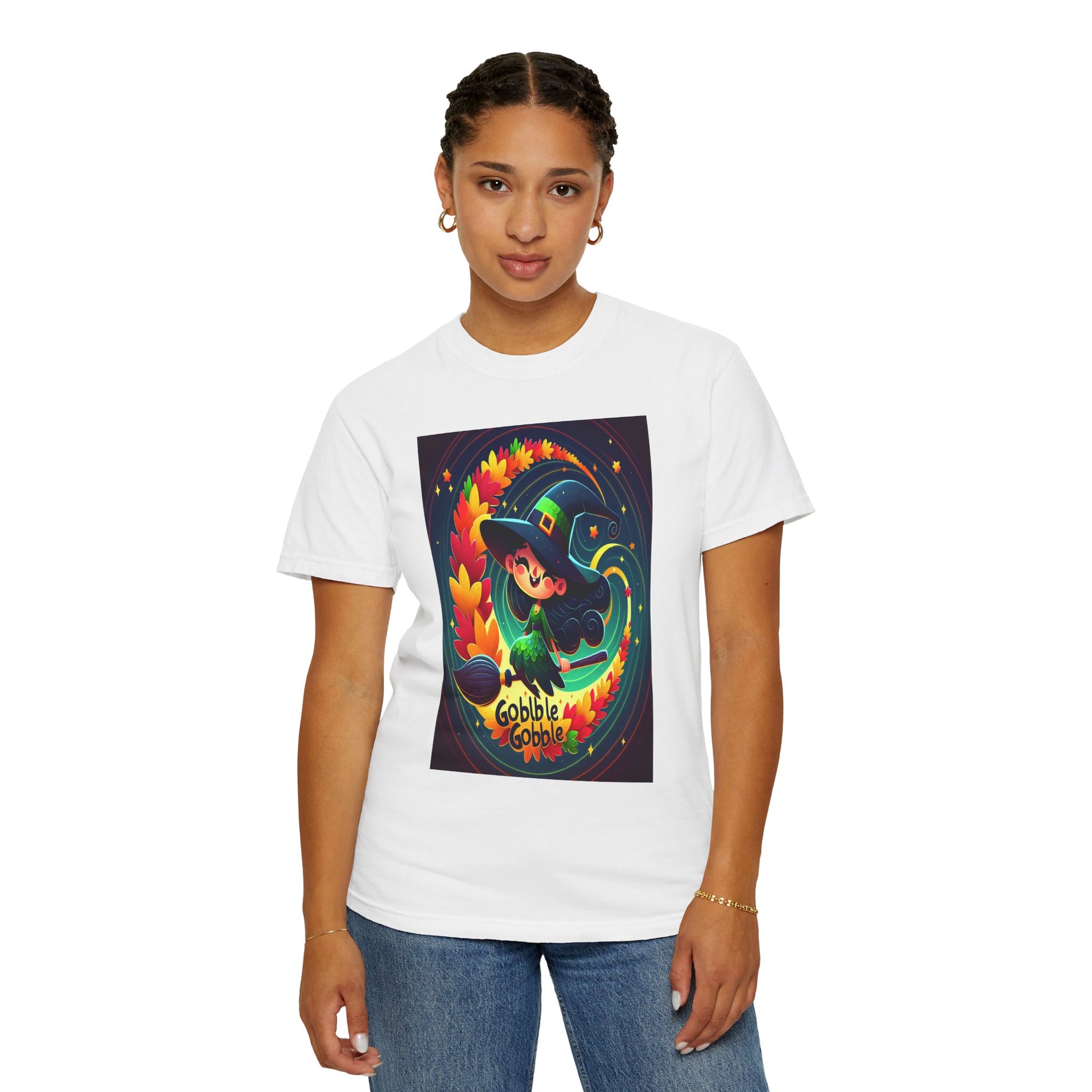 Unisex Witch Graphic Printed T-shirt