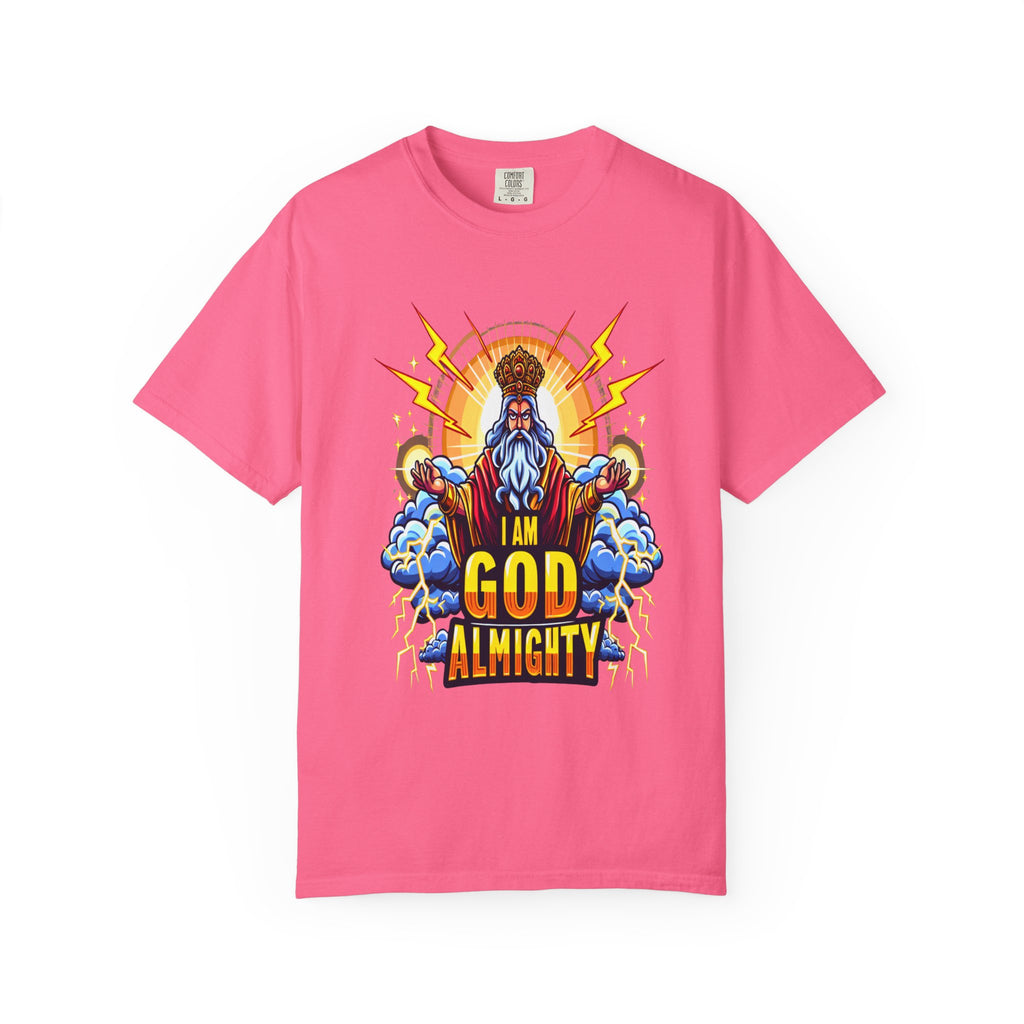 Unisex I am God Graphic Printed T-shirt