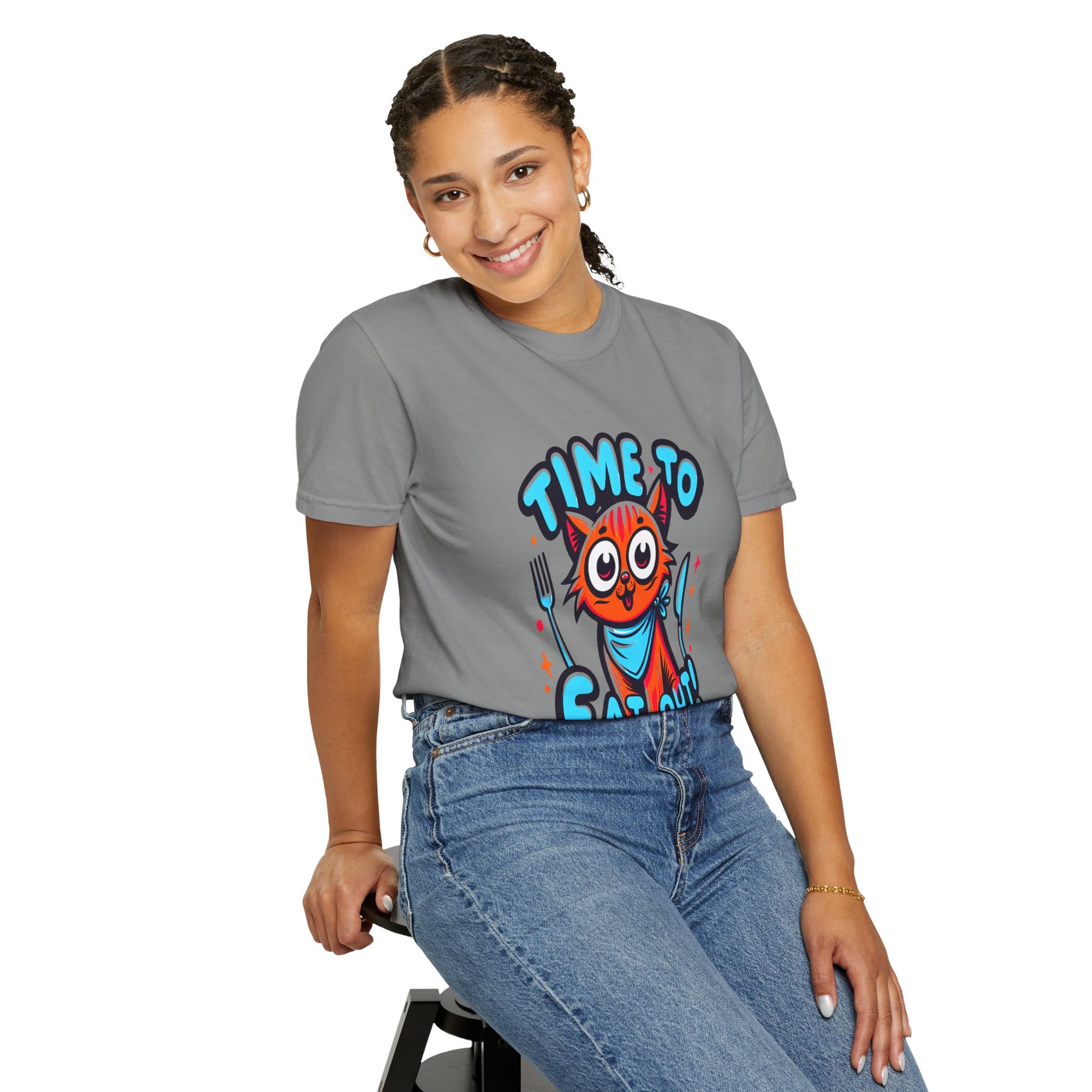 Unisex Time to Eat Out Graphic Printed T-shirt