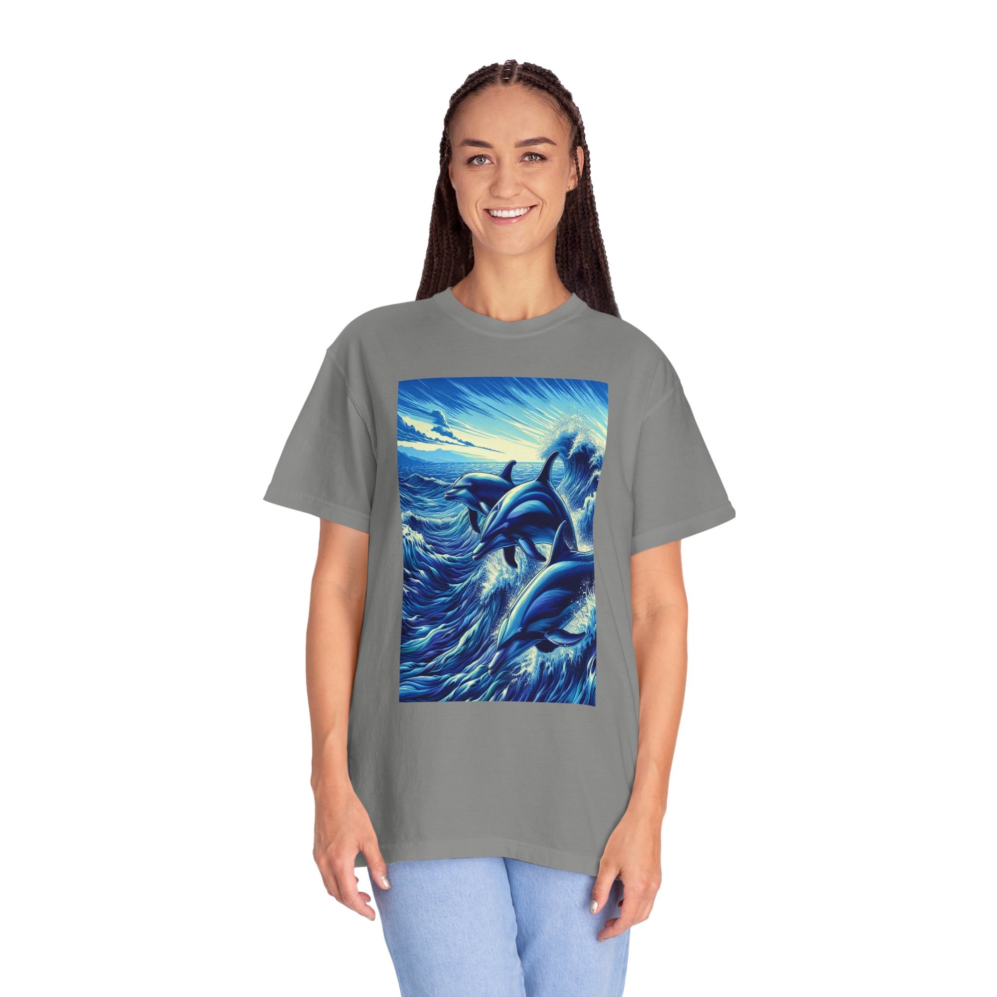 Unisex Dolphins Graphic Printed T-shirt