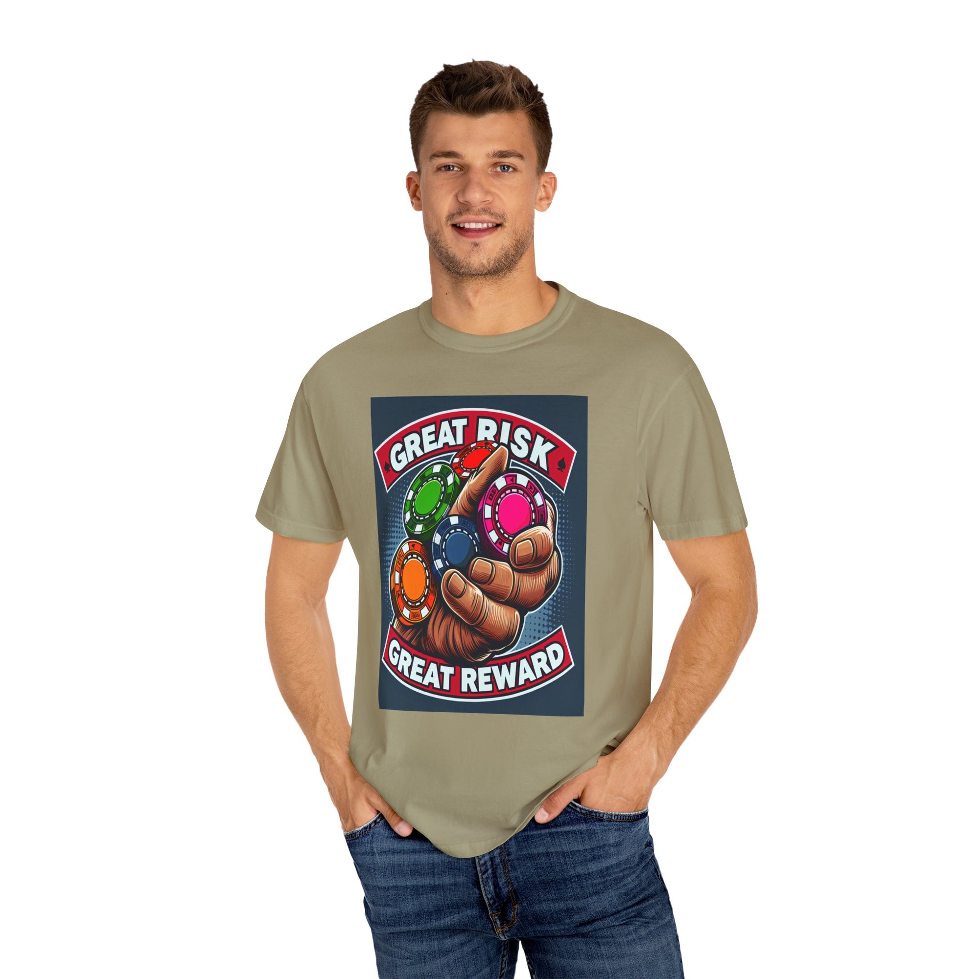 Unisex Gambling Chips Graphic Printed T-shirt
