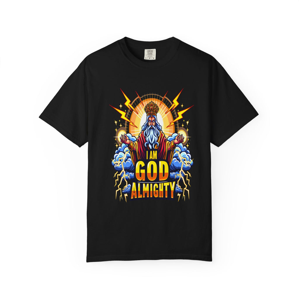 Unisex I am God Graphic Printed T-shirt