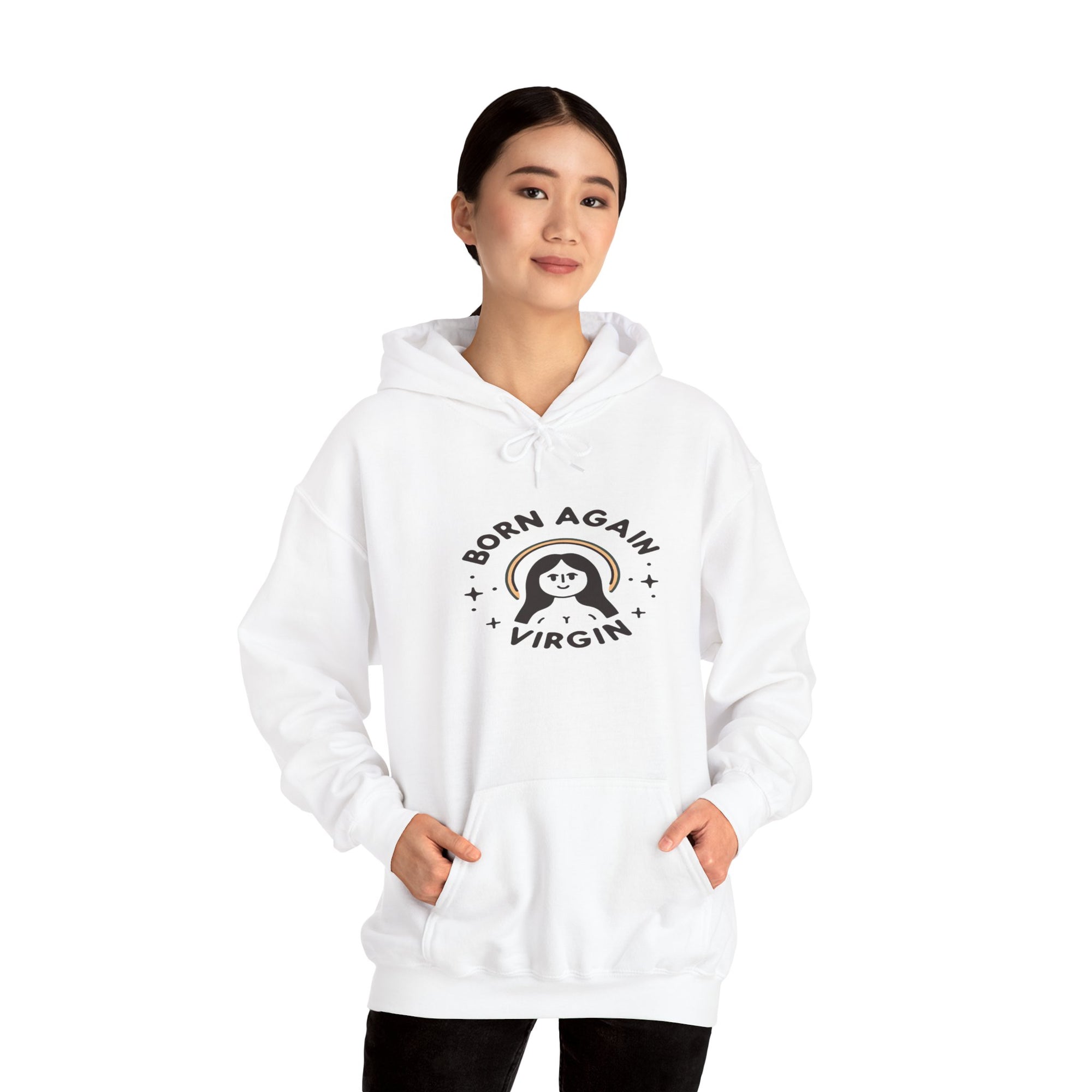 Unisex Heavy Blend™ Born Again Virgin Hoodie