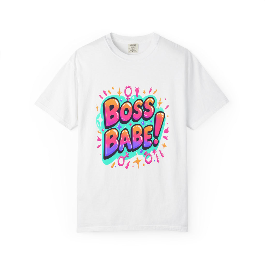 Unisex Garment-Dyed Boss Babe T-shirt