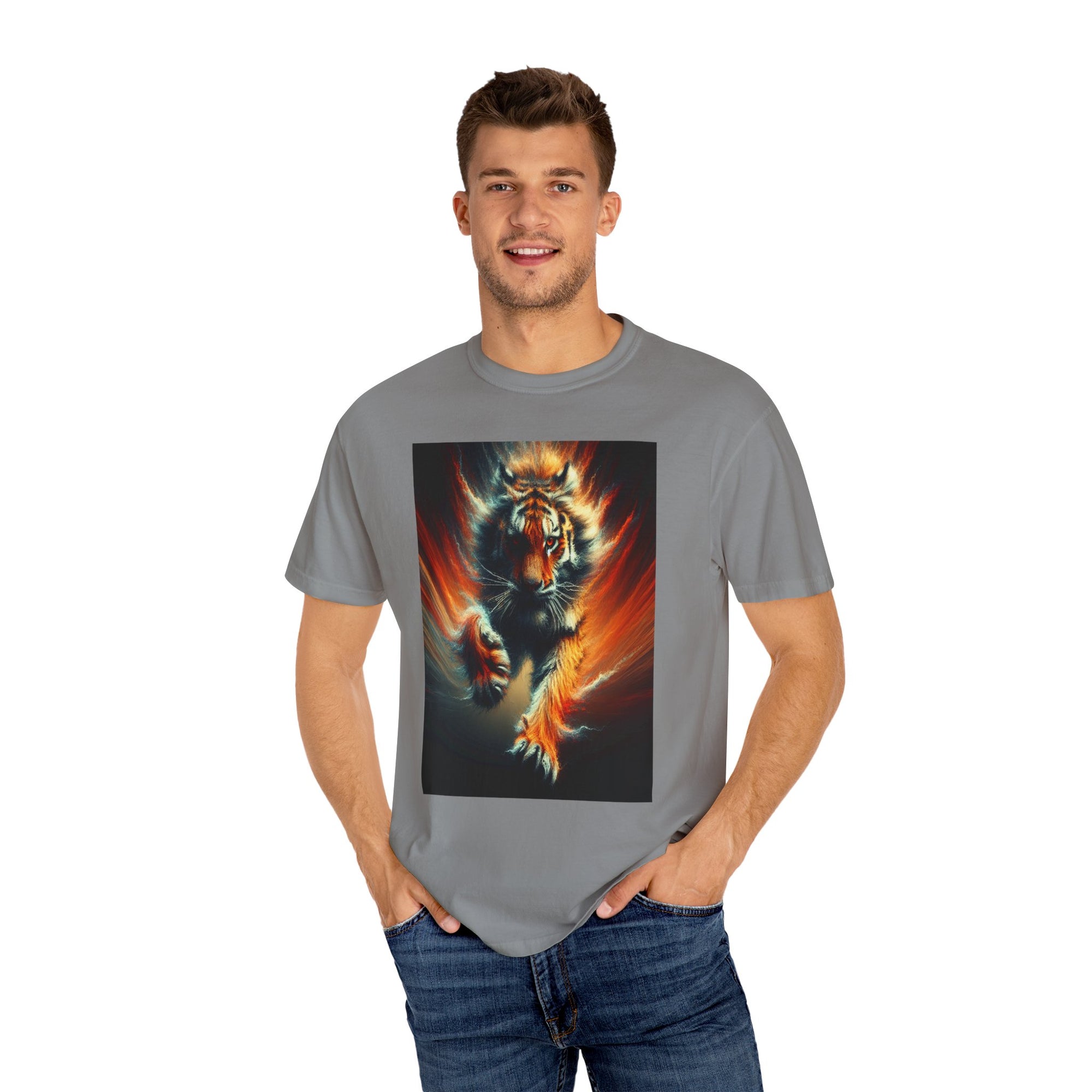 Unisex Tiger Graphic Printed T-shirt