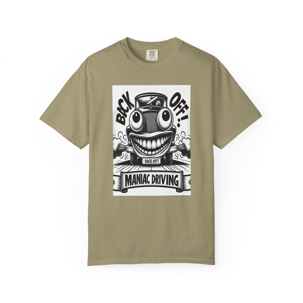 Unisex Maniac Driving Graphic Printed T-shirt