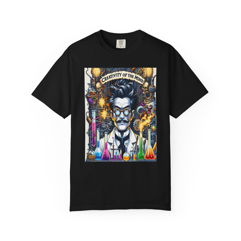 Unisex Mad Scientist Graphic Printed T-shirt