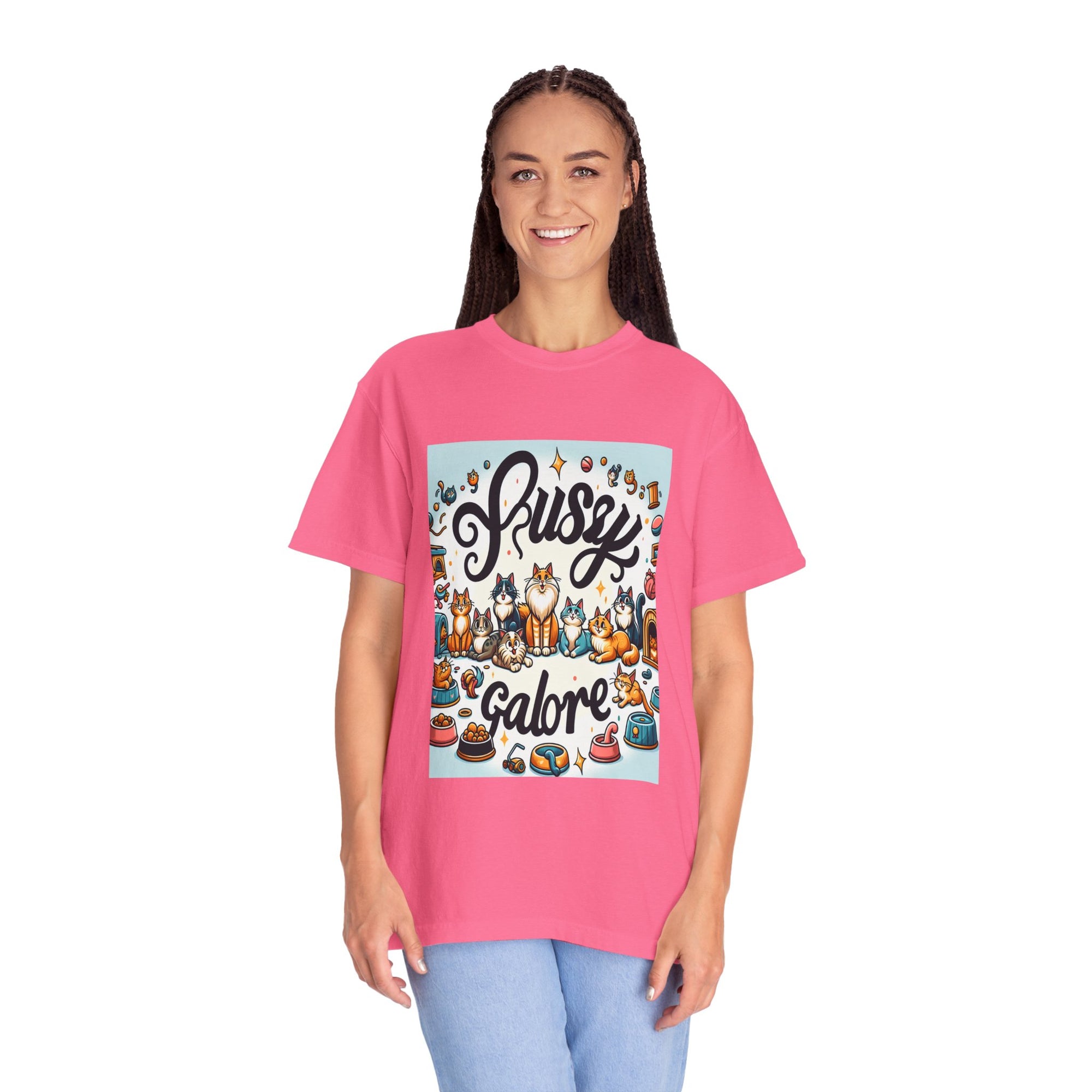 Unisex Pussy Galore Graphic Printed T-shirt