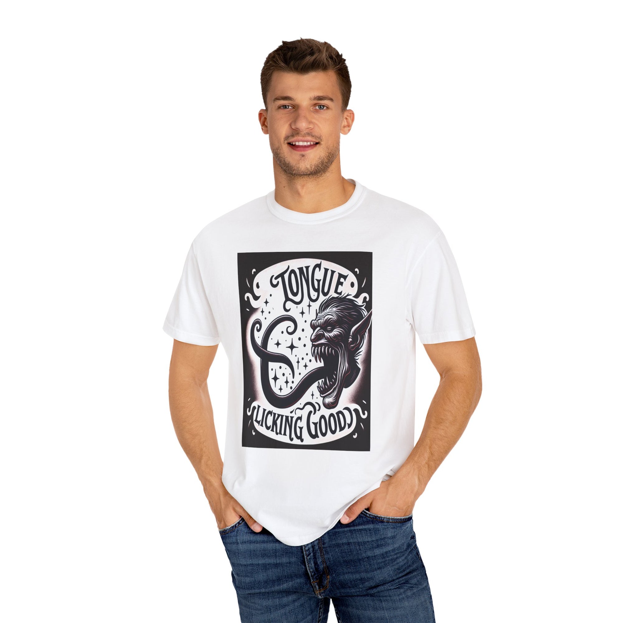 Unisex Monster Tongue Graphic Printed T-shirt