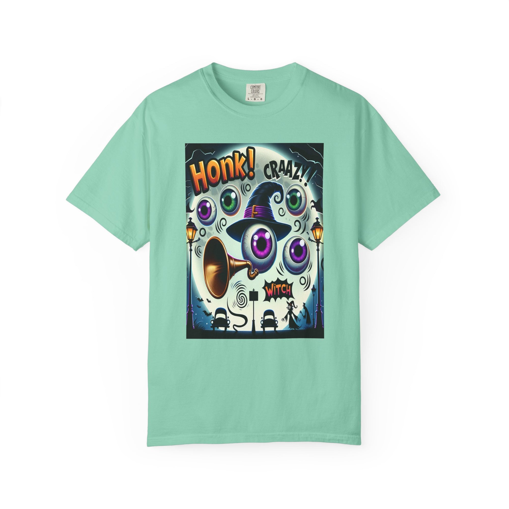 Unisex Crazy Witch Graphic Printed T-shirt