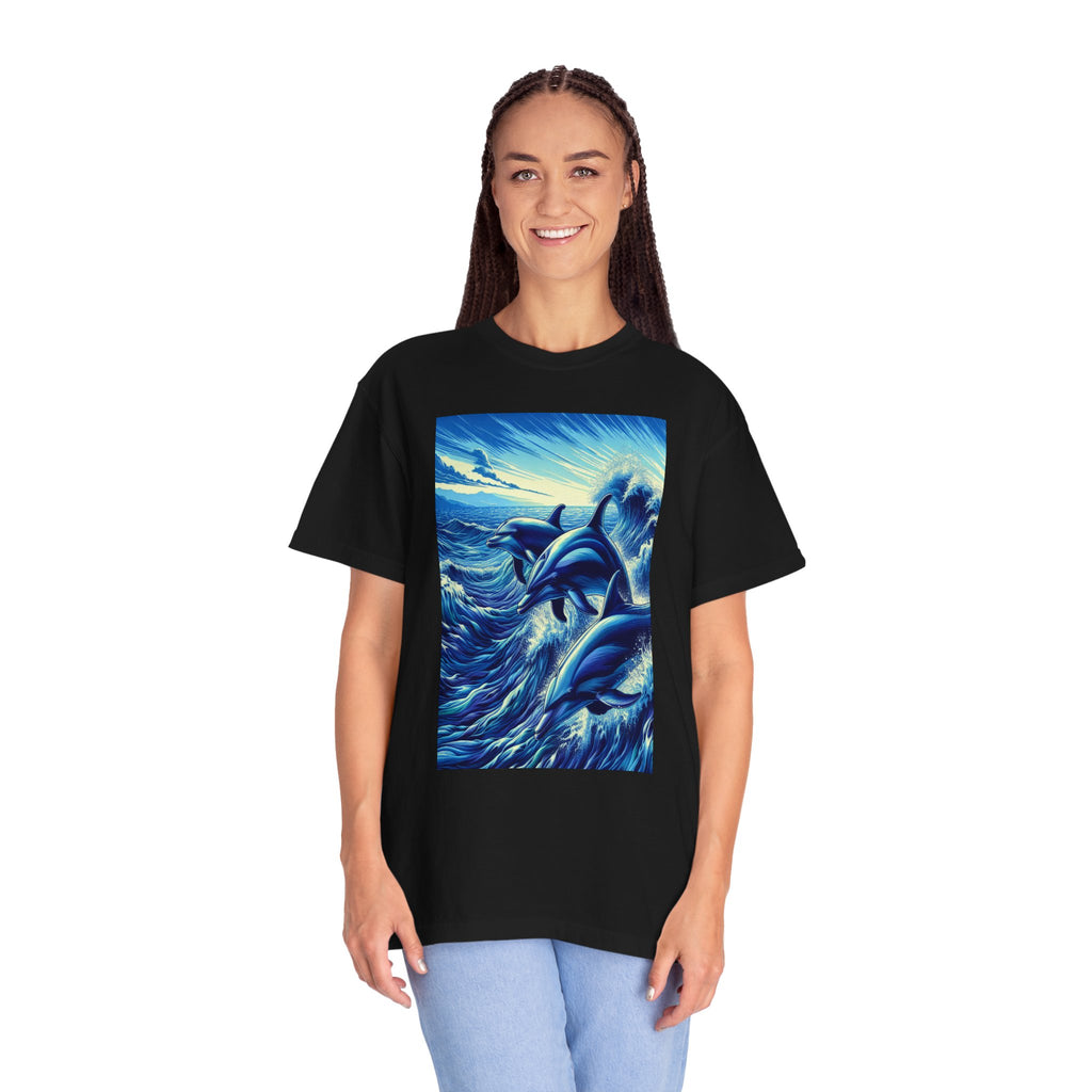 Unisex Dolphins Graphic Printed T-shirt