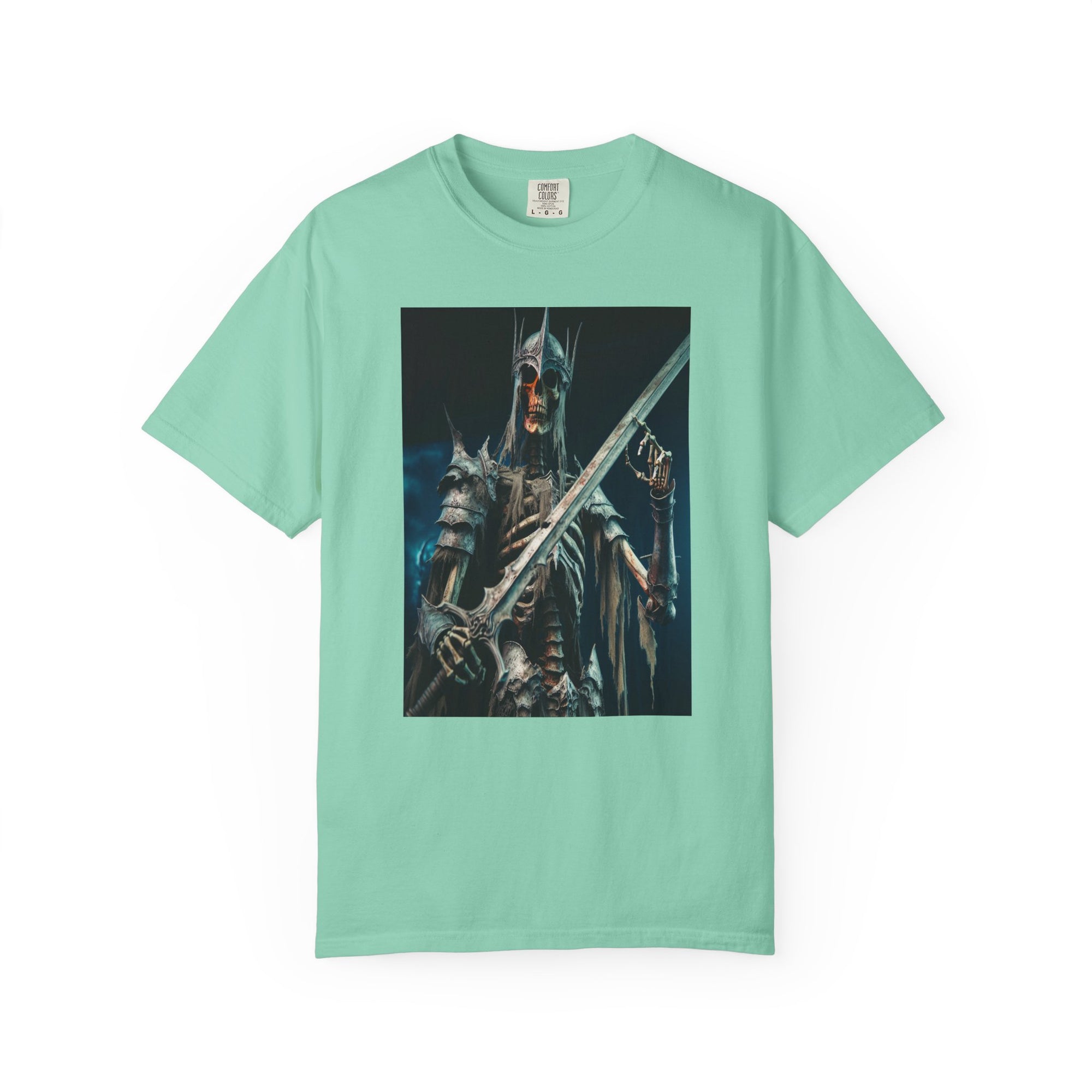 Unisex Skeletal Warrior Graphic Printed T-shirt