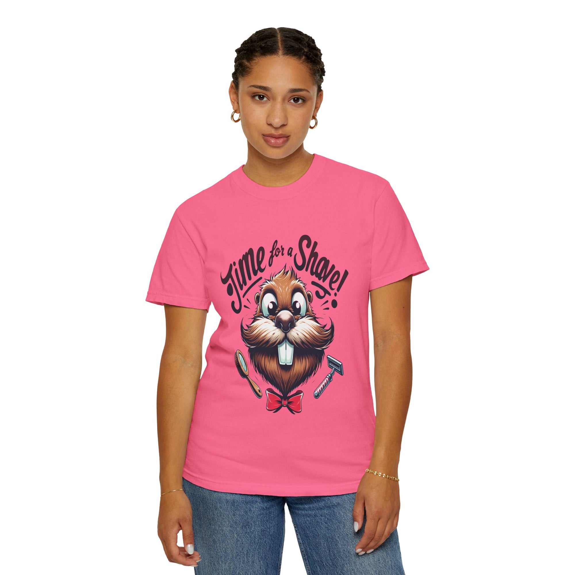 Unisex Time for a Shave Graphic Printed T-shirt